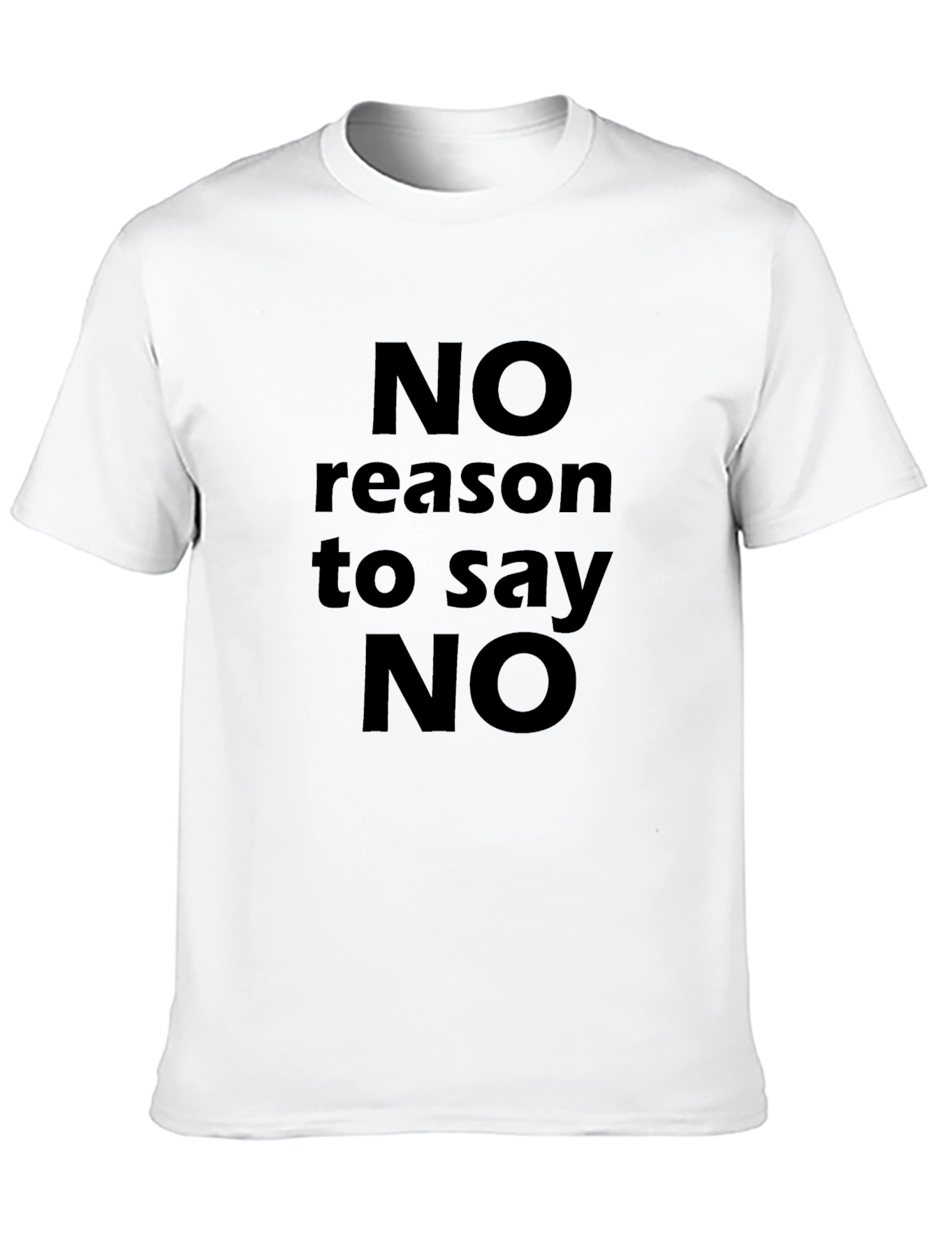 No Reason to Say No Graphic Tee - Black