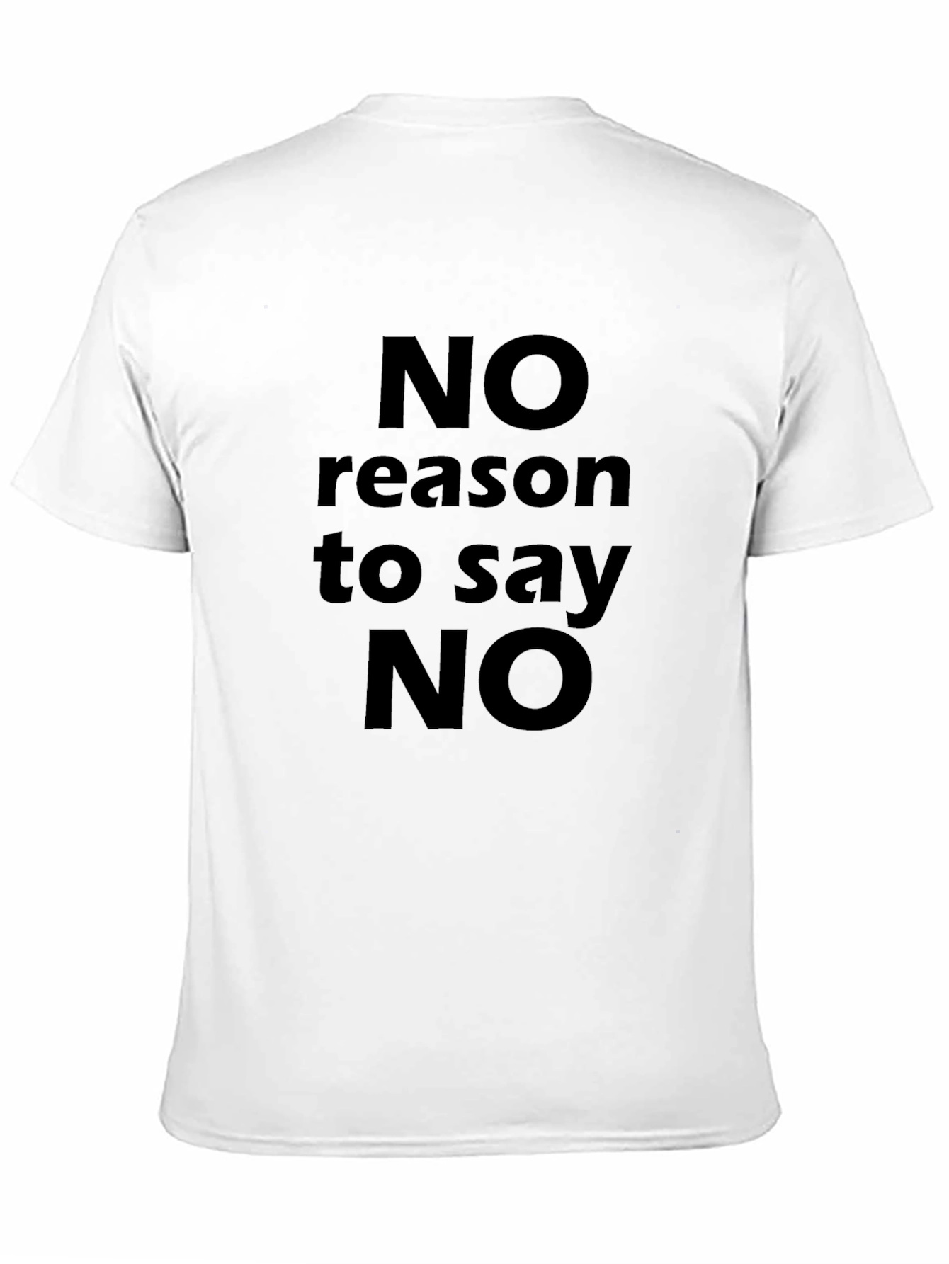 No Reason to Say No Graphic Tee - Black