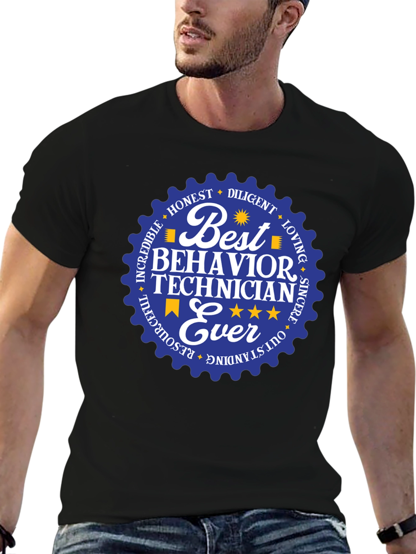 Best Behavior Technician Ever - Black T-Shirt