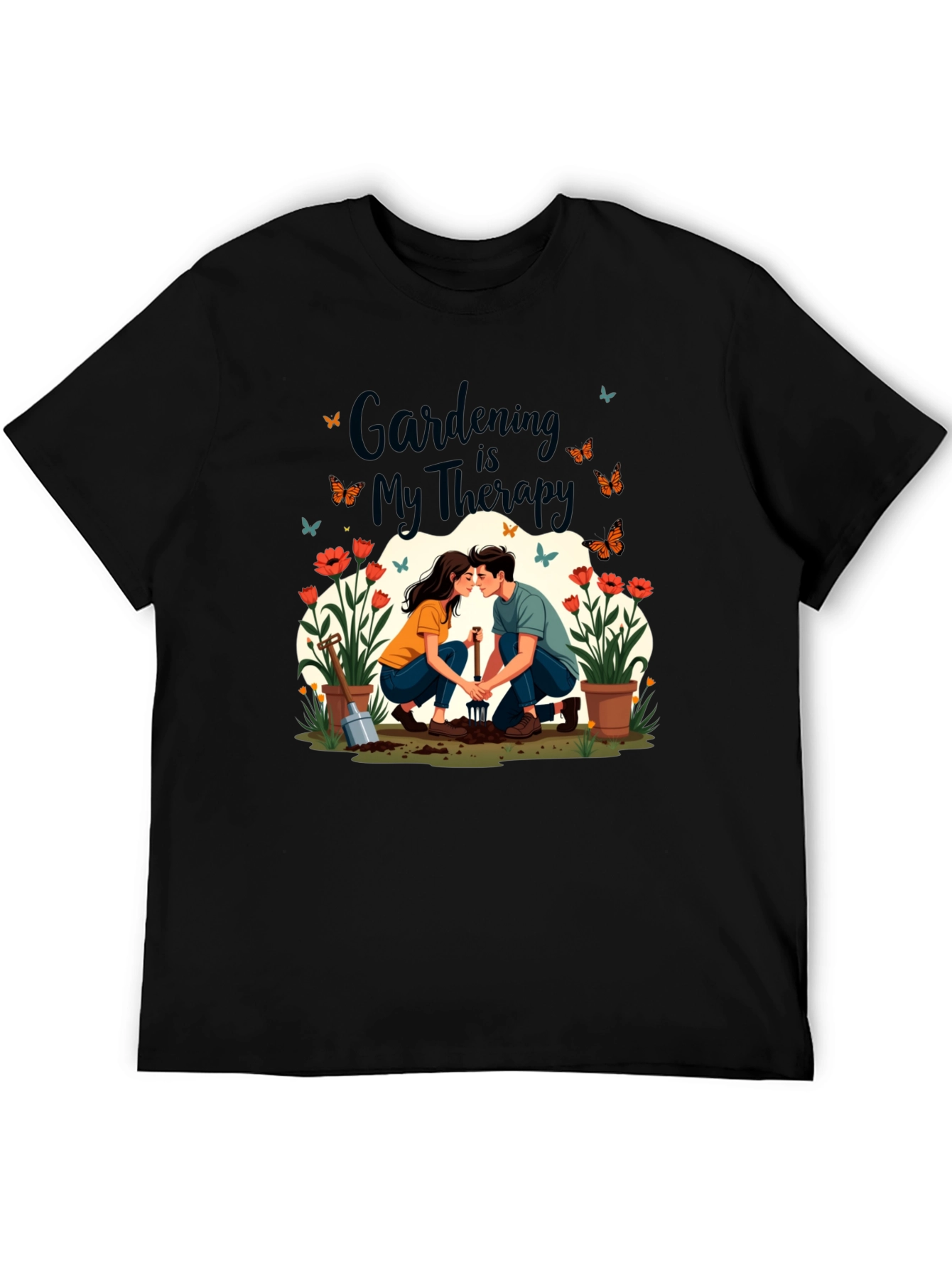 Gardening is My Therapy Graphic T-Shirt