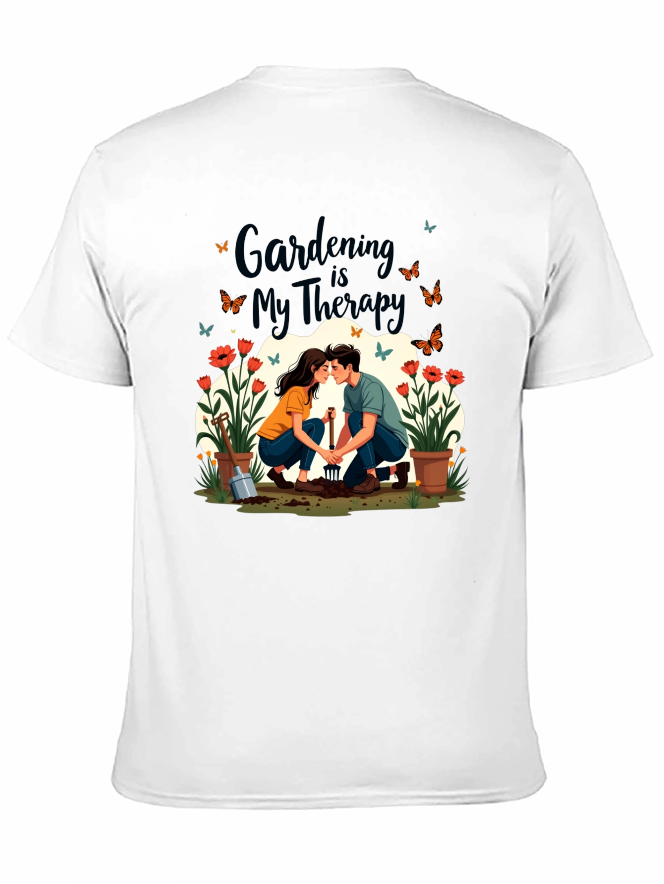 Gardening is My Therapy Graphic T-Shirt