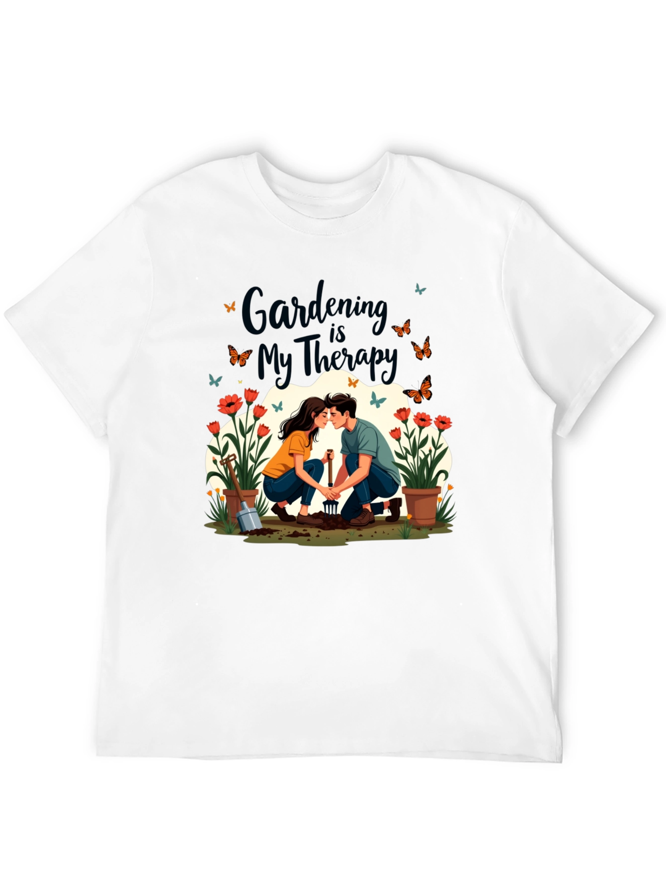 Gardening is My Therapy Graphic T-Shirt