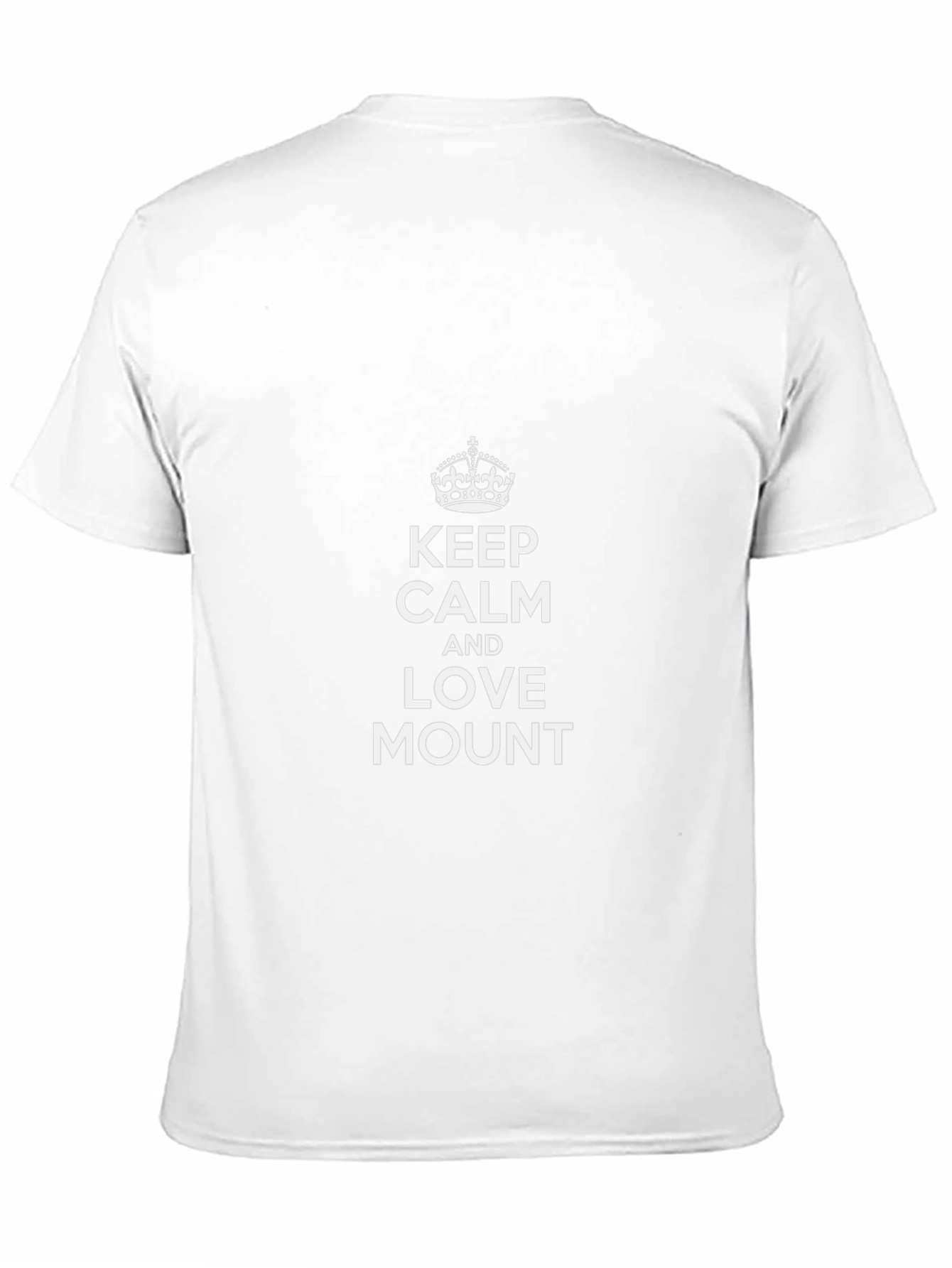 Keep Calm Love Mount Black Graphic T-Shirt