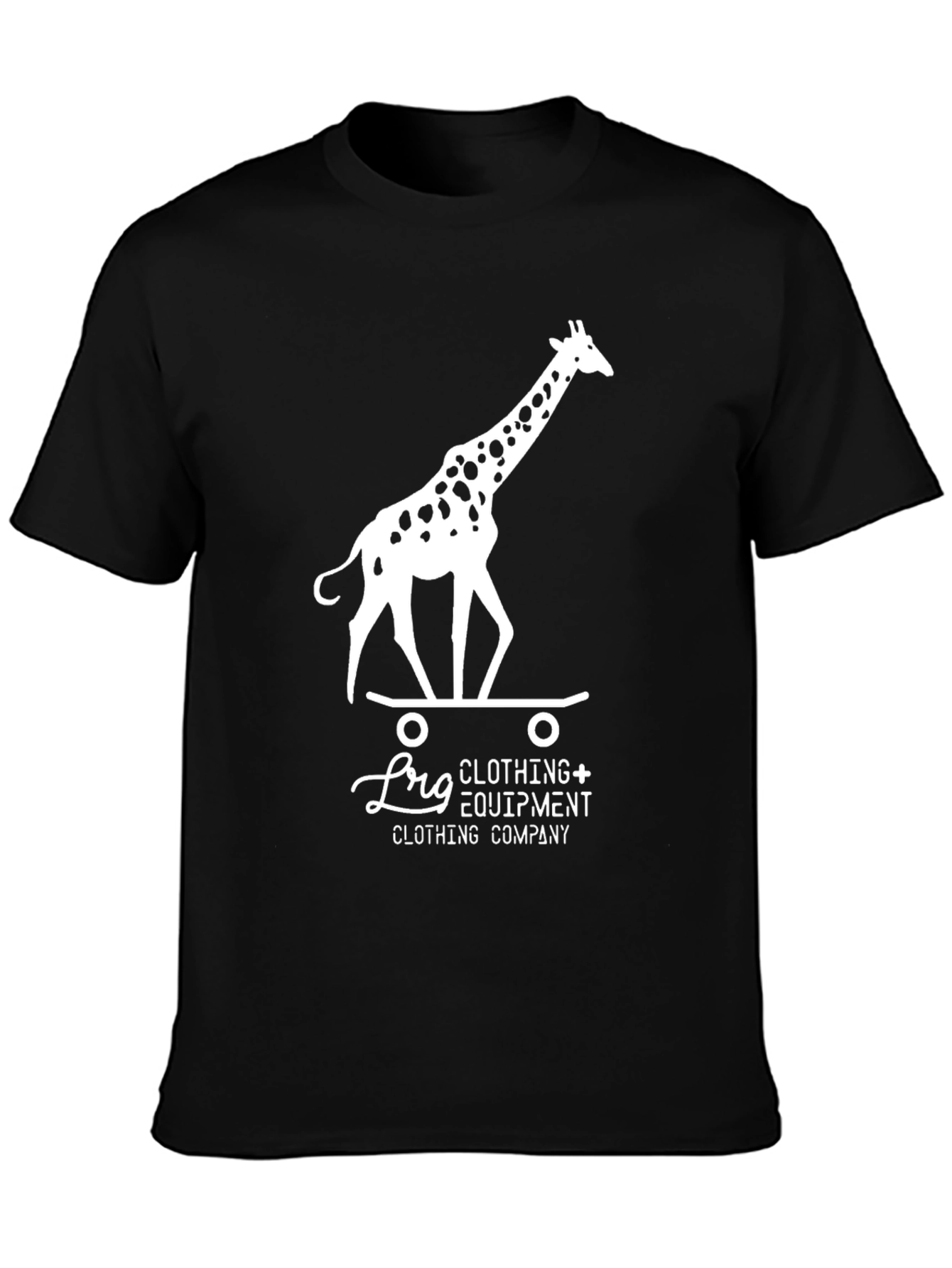 Cool Giraffe Skateboard Graphic Tee