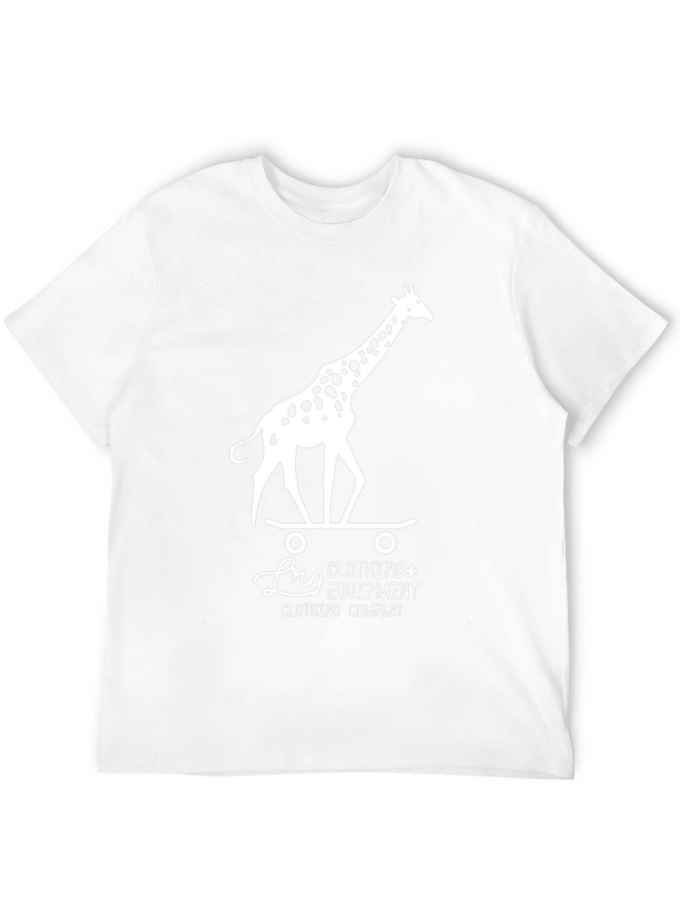 Cool Giraffe Skateboard Graphic Tee