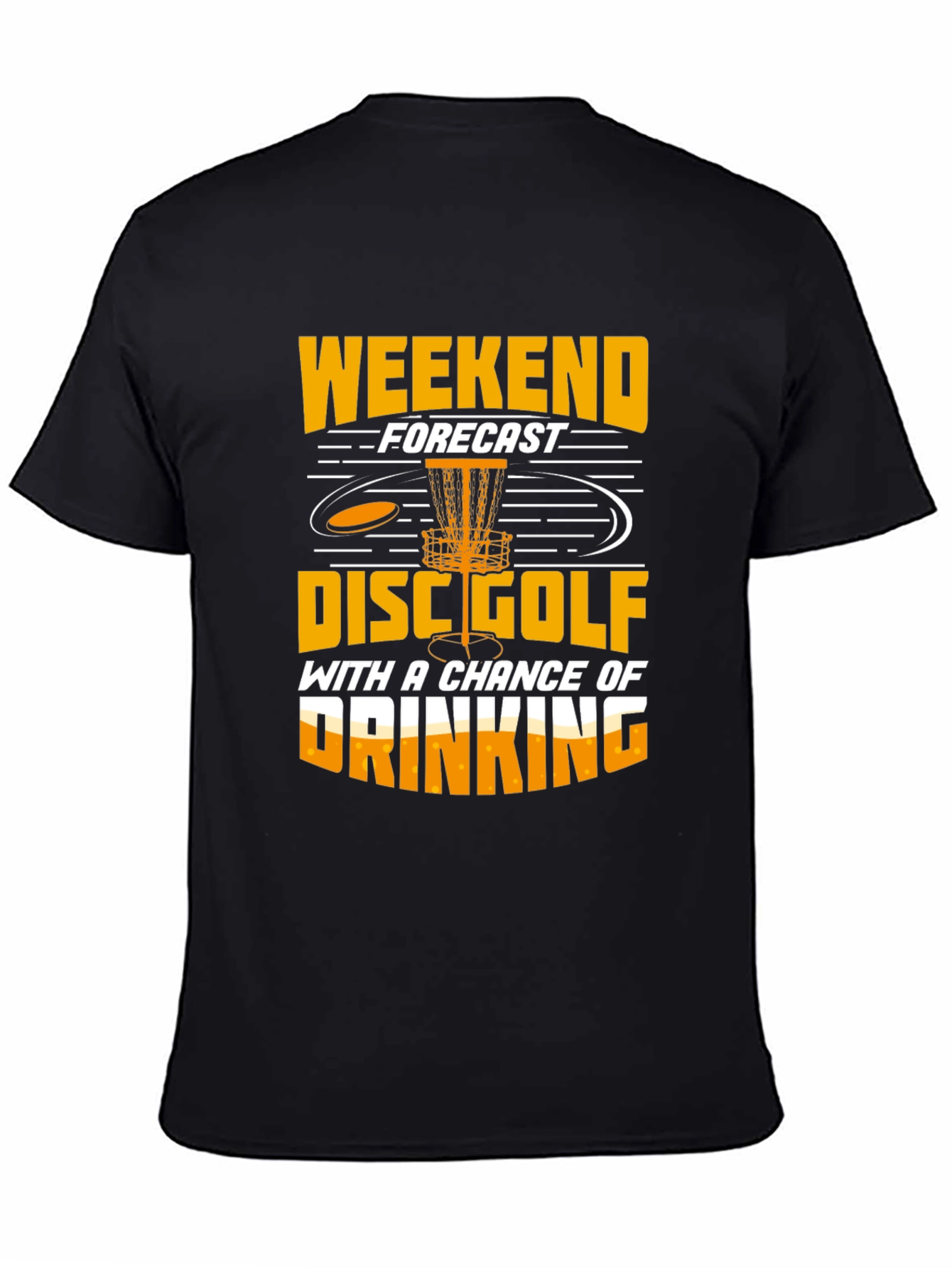 Funny Disc Golf Weekend Forecast T-Shirt