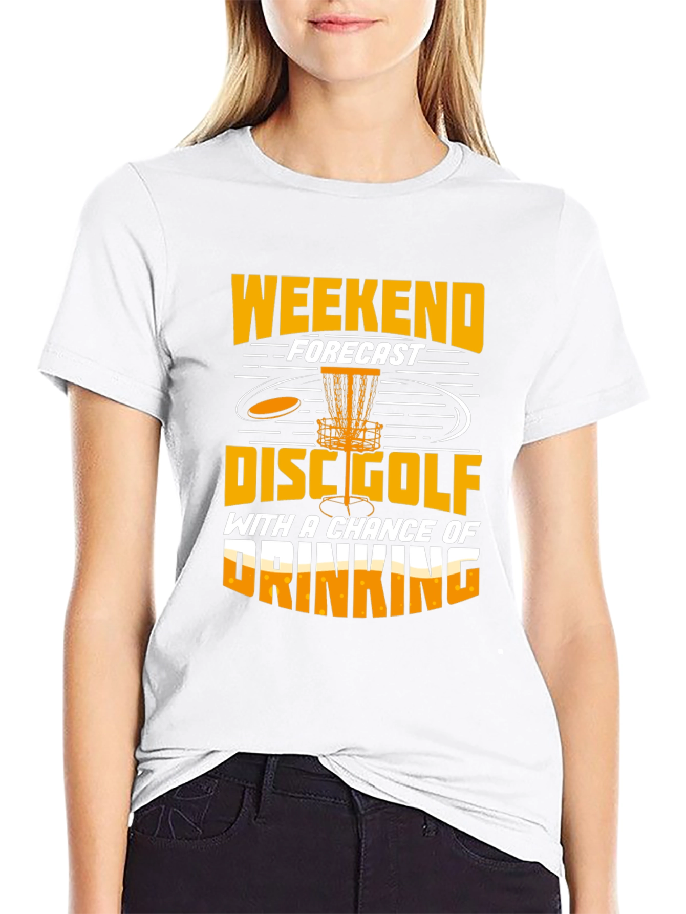 Funny Disc Golf Weekend Forecast T-Shirt