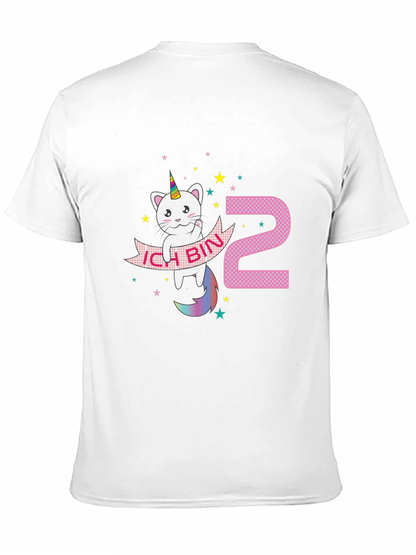 Cute 2nd Birthday Unicorn Cat T-Shirt