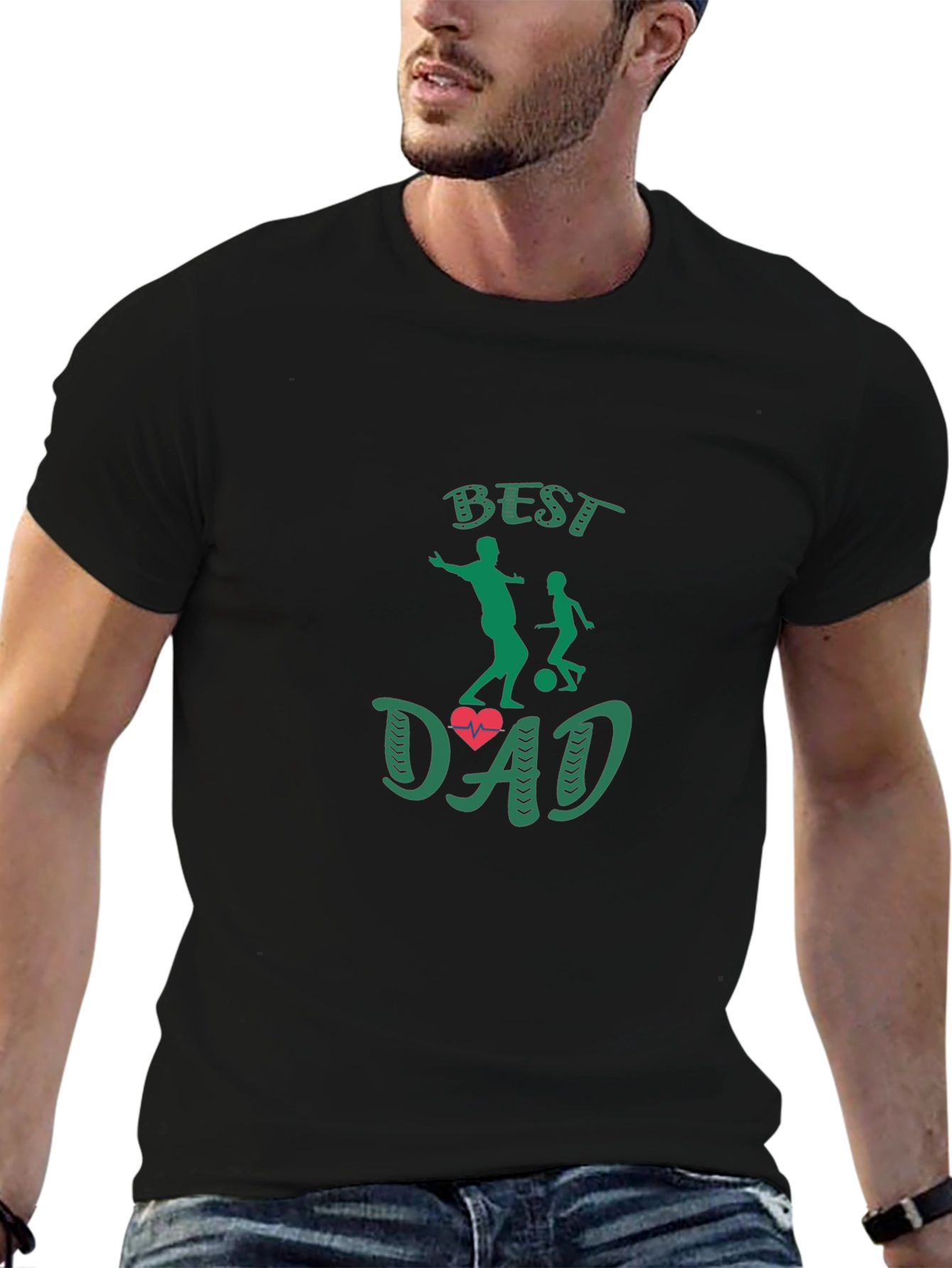 Best Dad Soccer T-Shirt