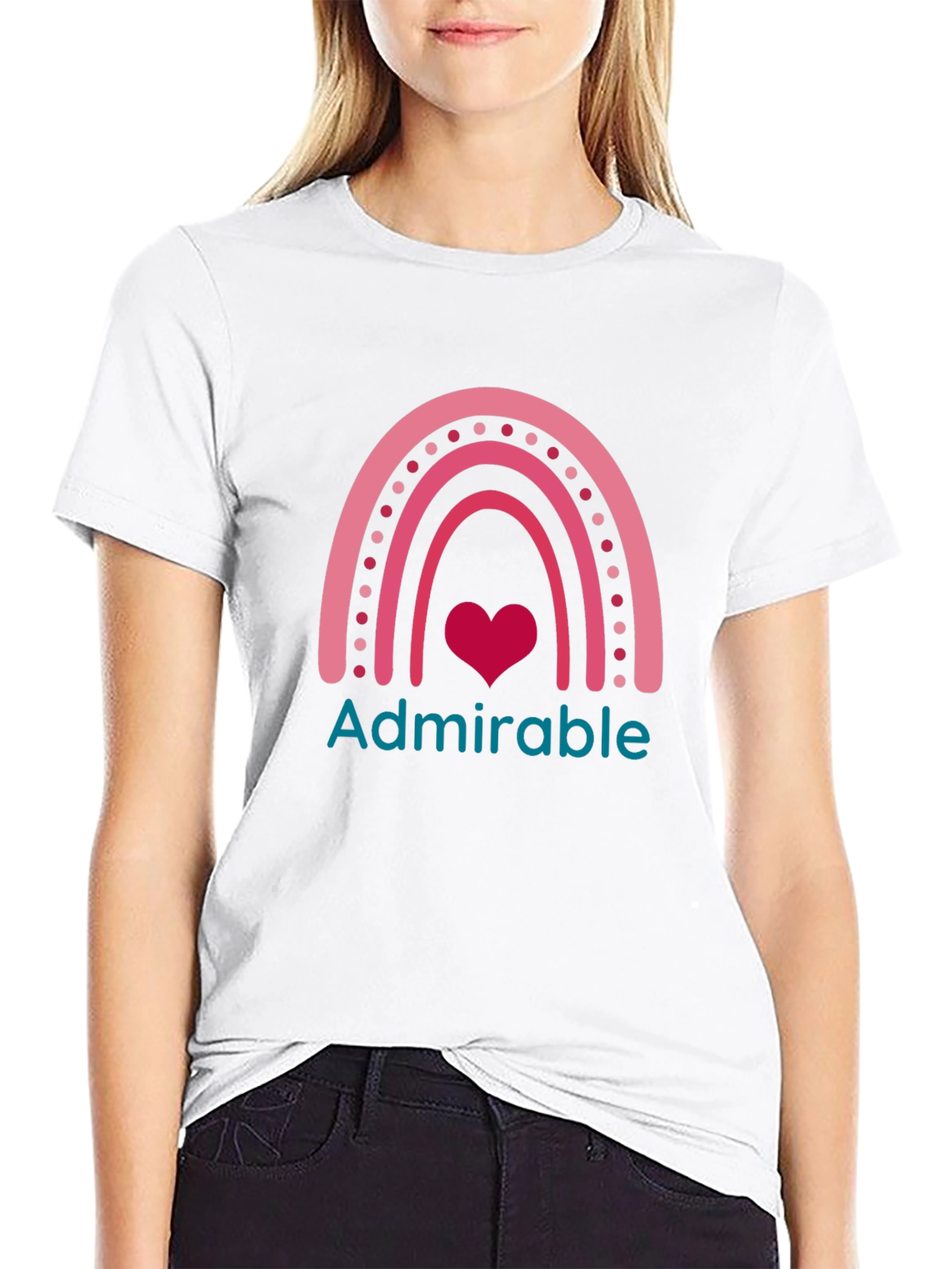 Adorable Rainbow Heart T-Shirt