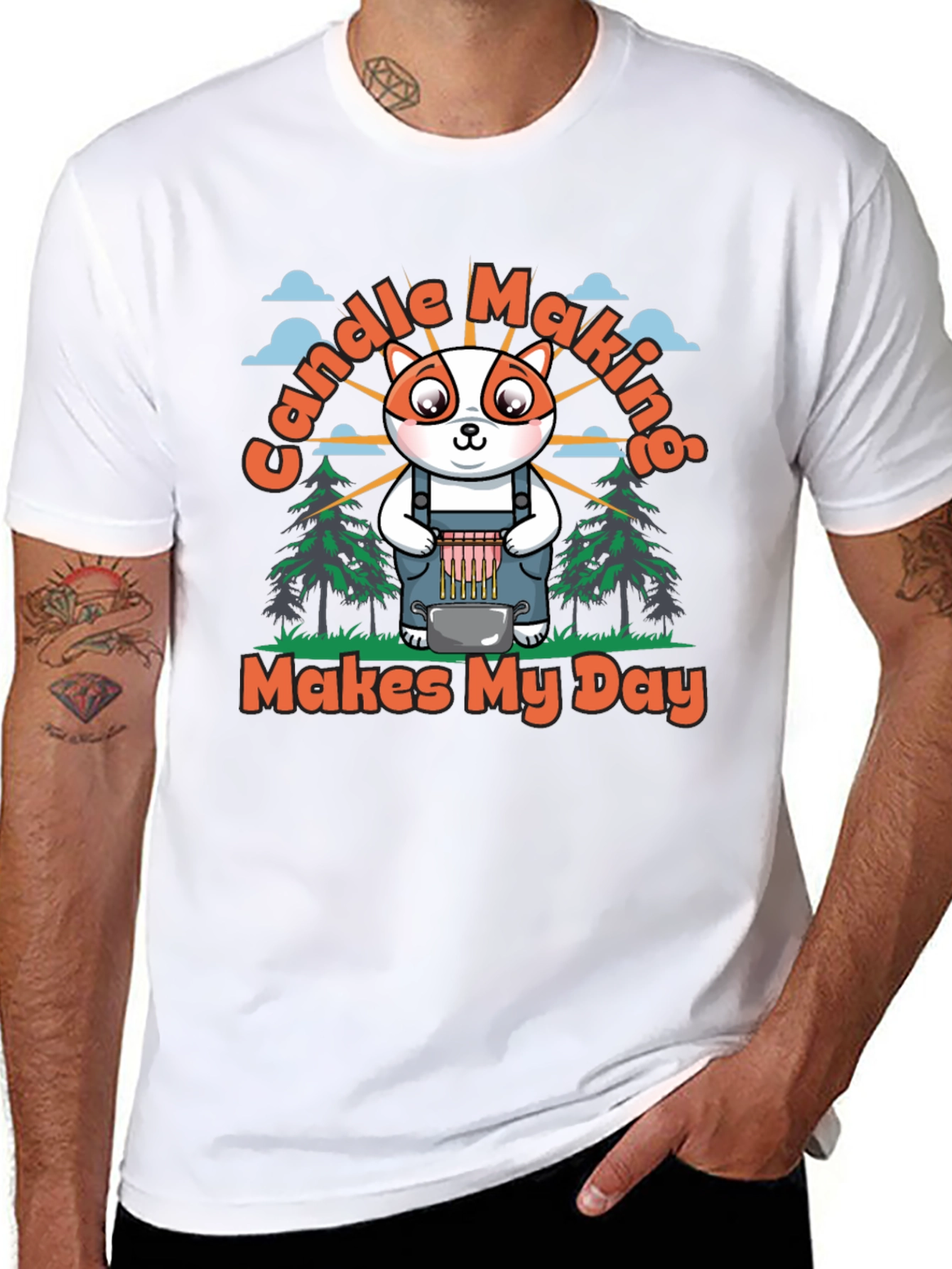 Candle Making T-Shirt: Makes My Day!