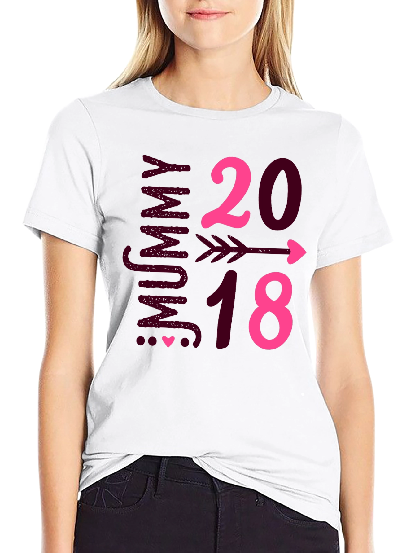 Mummy to Be 2018 Arrow Heart T-Shirt