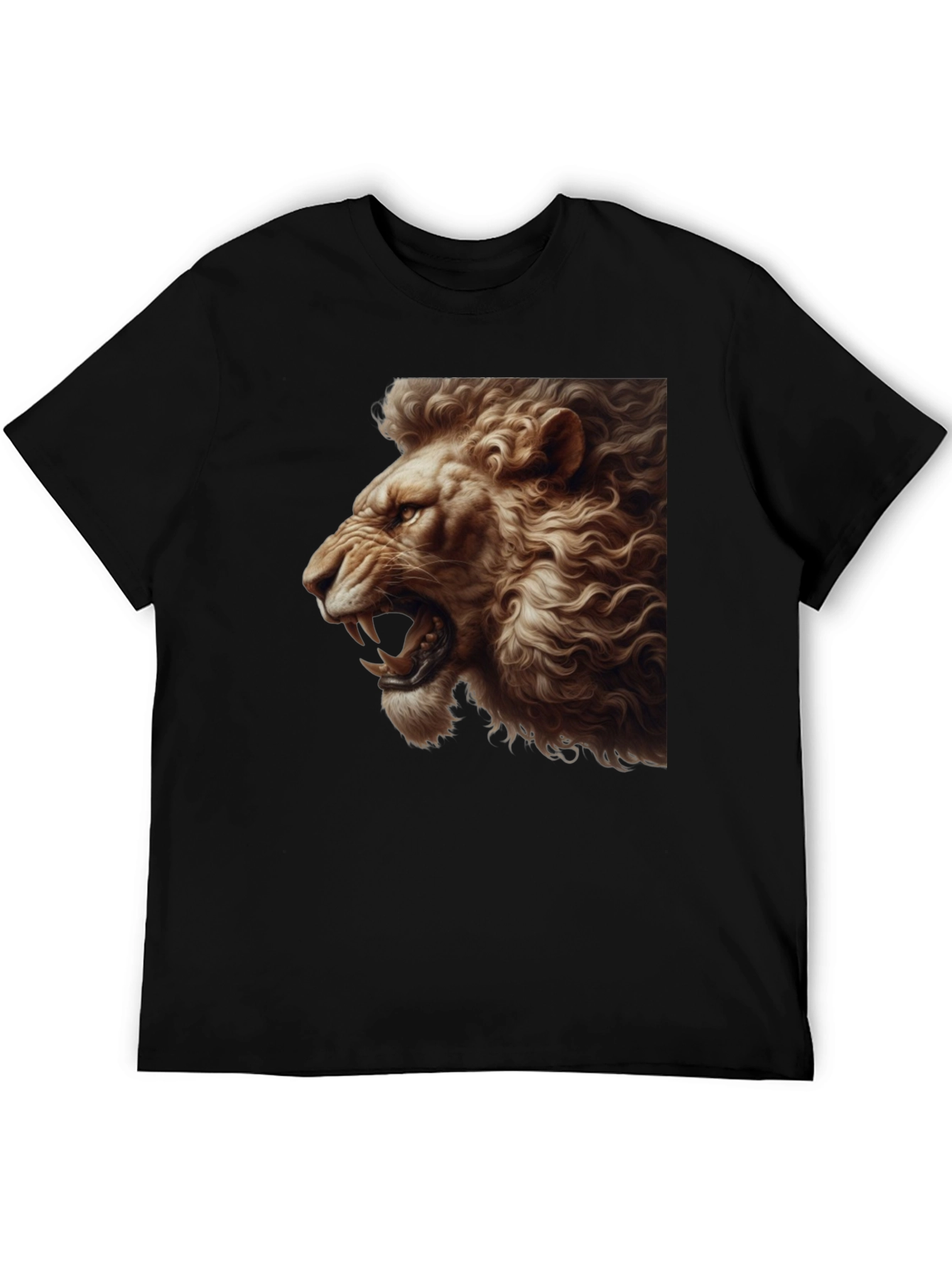 Roaring Lion Graphic Tee - Bold Black T-Shirt