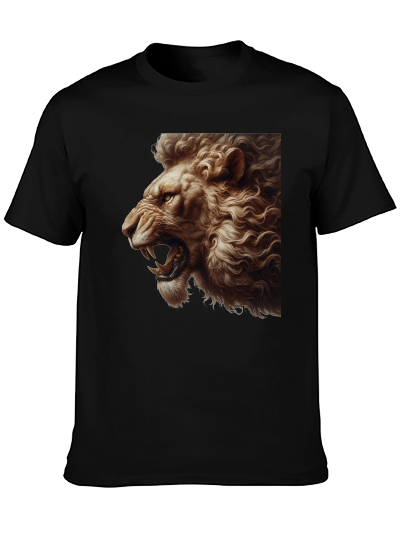 Roaring Lion Graphic Tee - Bold Black T-Shirt