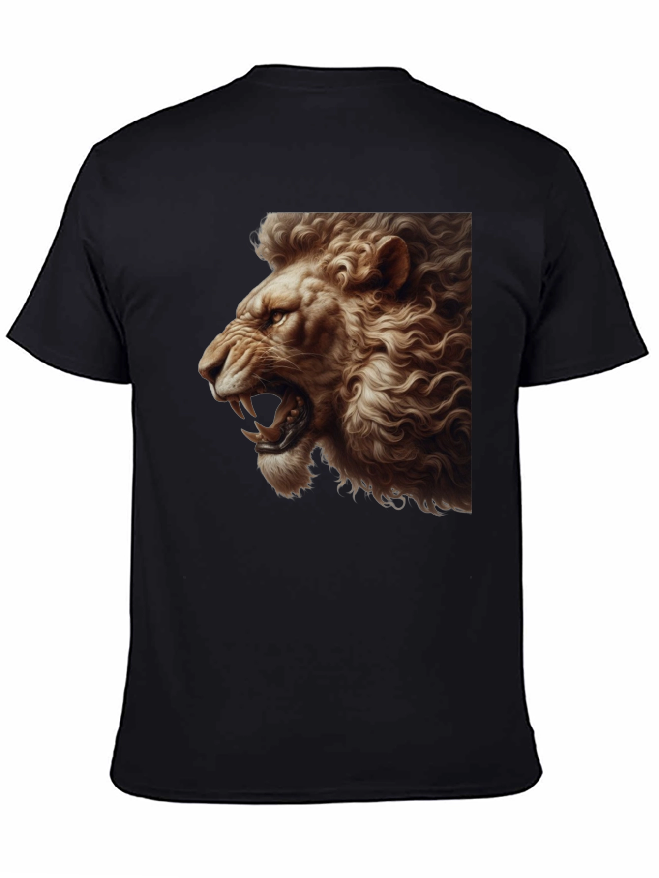 Roaring Lion Graphic Tee - Bold Black T-Shirt