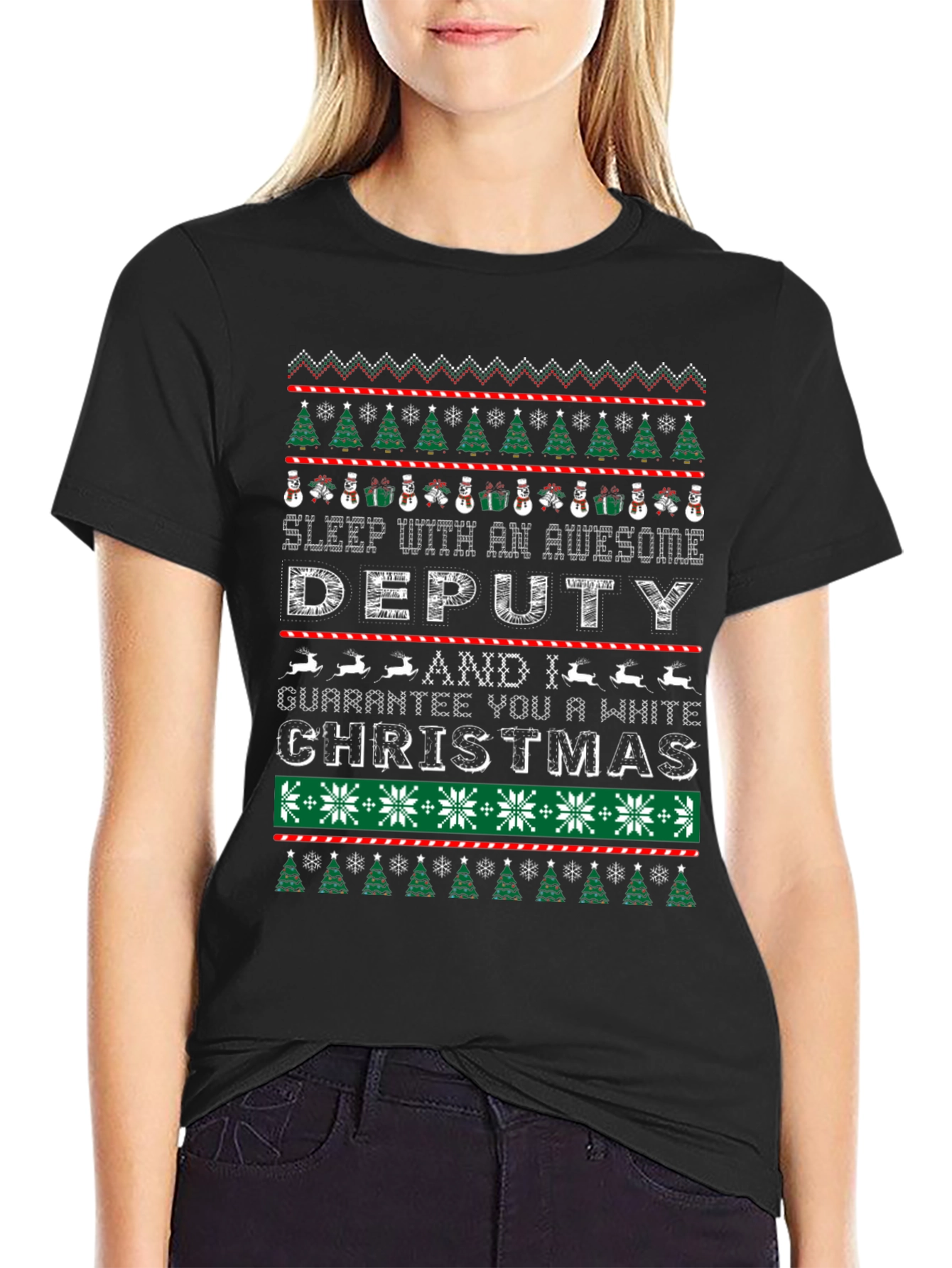 Awesome Deputy Ugly Christmas T-Shirt