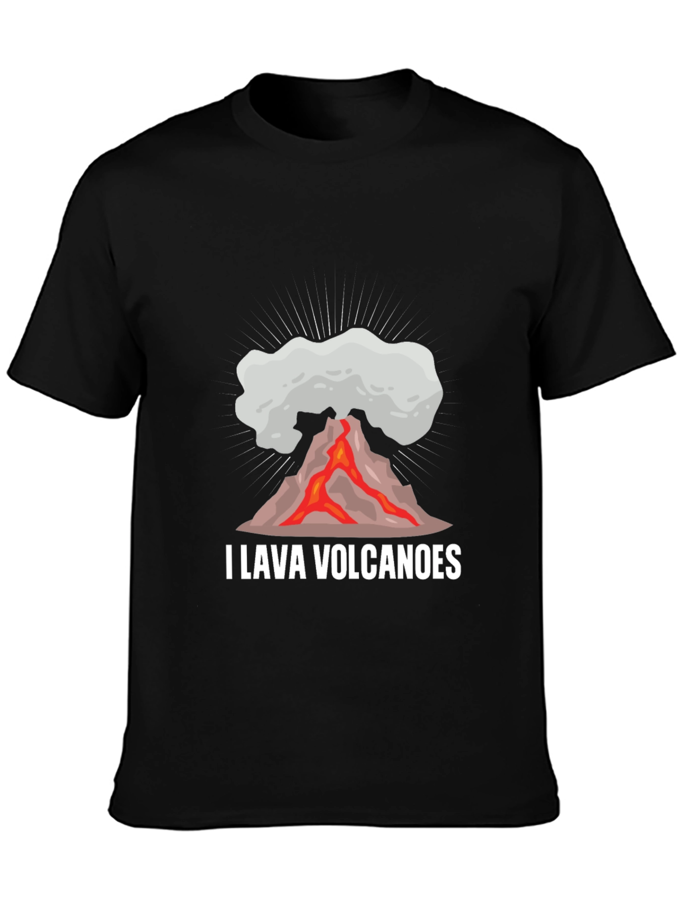 I Lava Volcanoes Mens Black T-Shirt