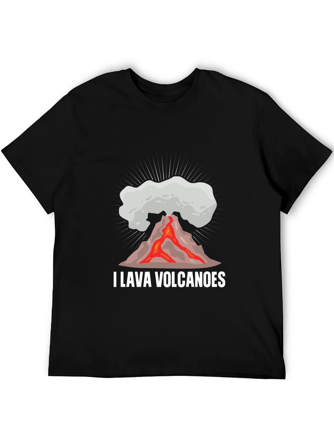 I Lava Volcanoes Mens Black T-Shirt