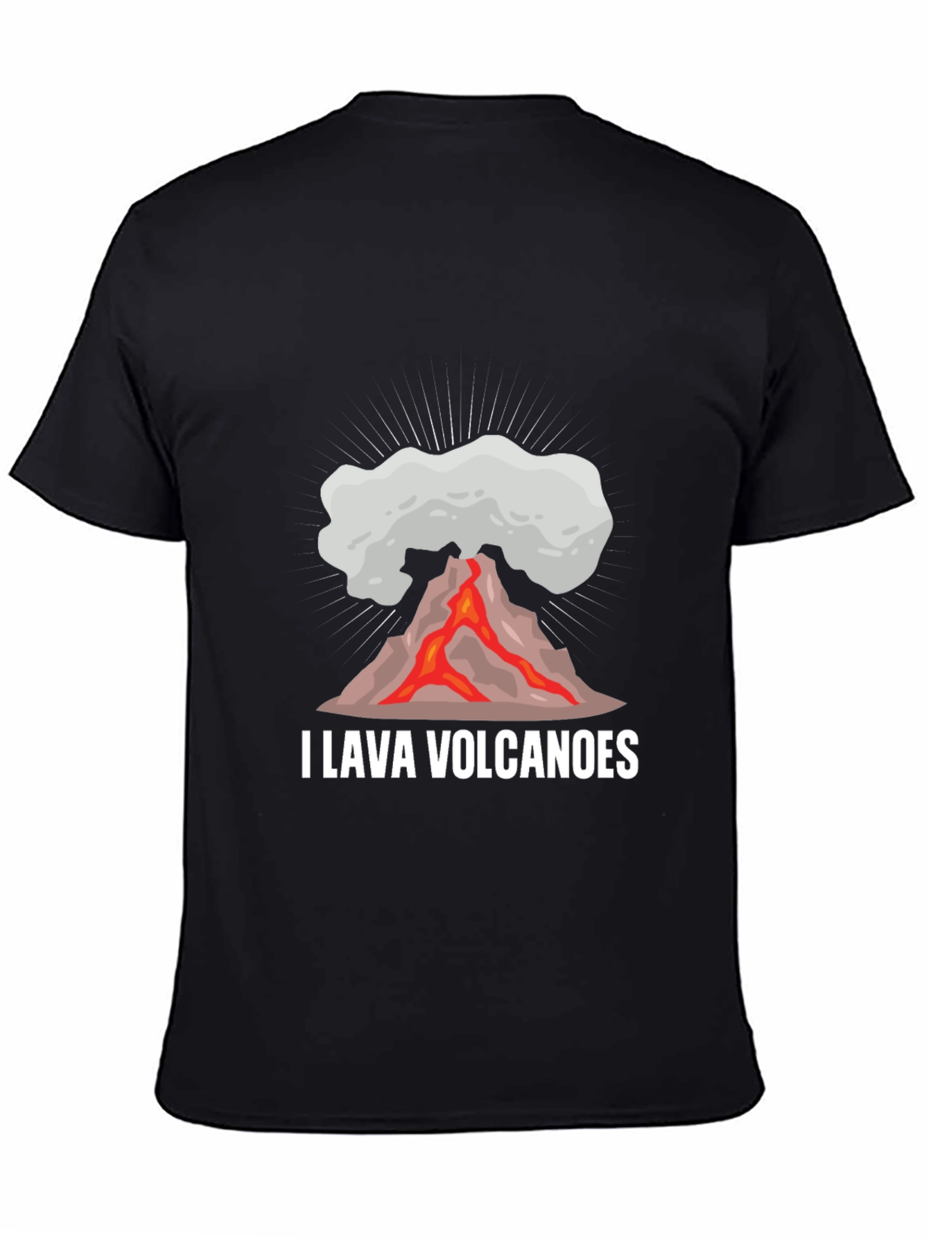 I Lava Volcanoes Mens Black T-Shirt