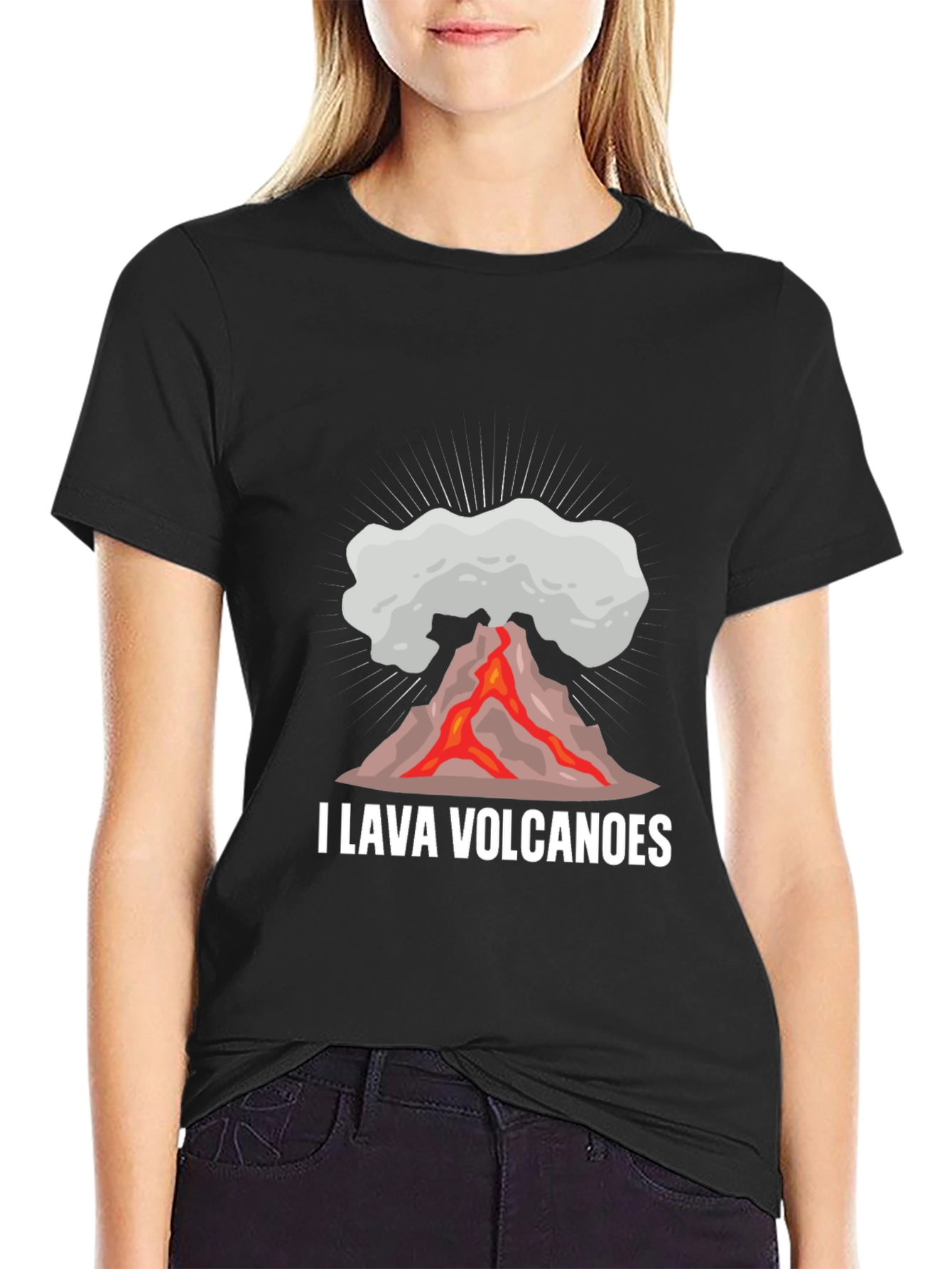 I Lava Volcanoes Mens Black T-Shirt