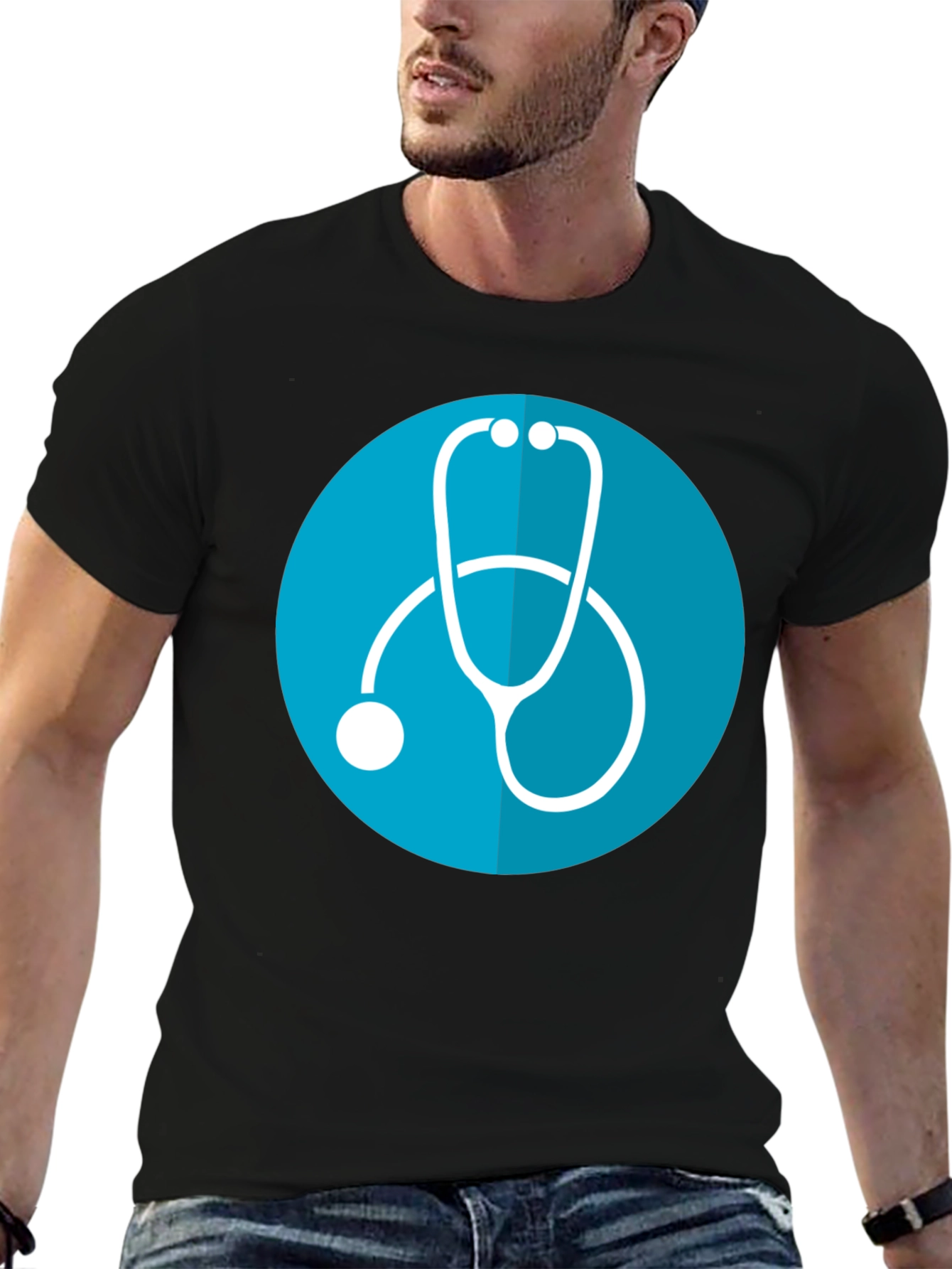 Stethoscope Graphic Tee - Medical Profession Pride