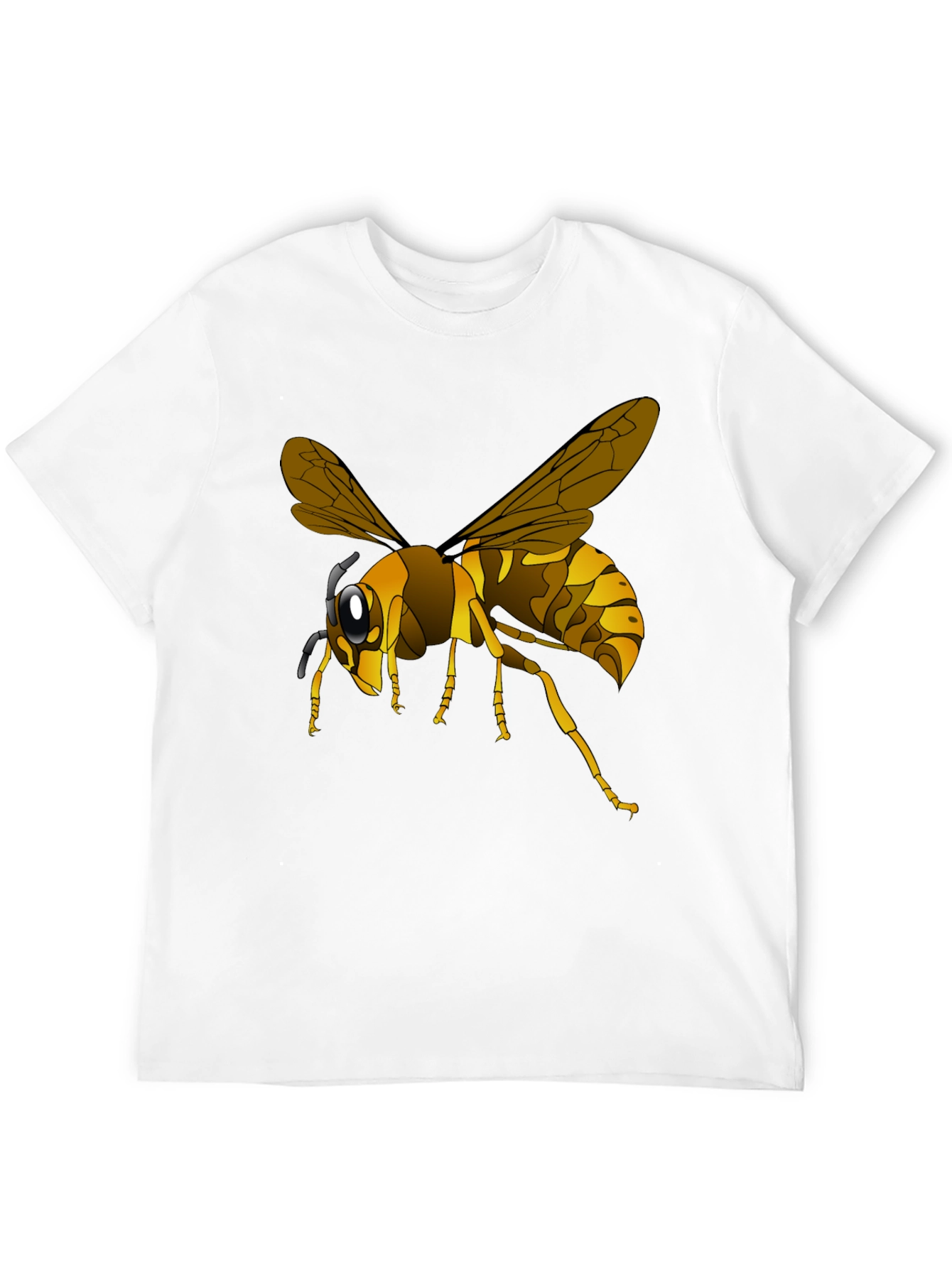 Wasp Graphic Black T-Shirt - Insect Lover Tee