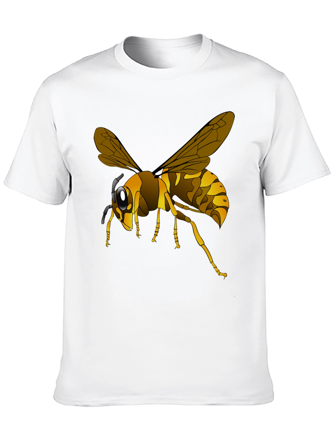Wasp Graphic Black T-Shirt - Insect Lover Tee