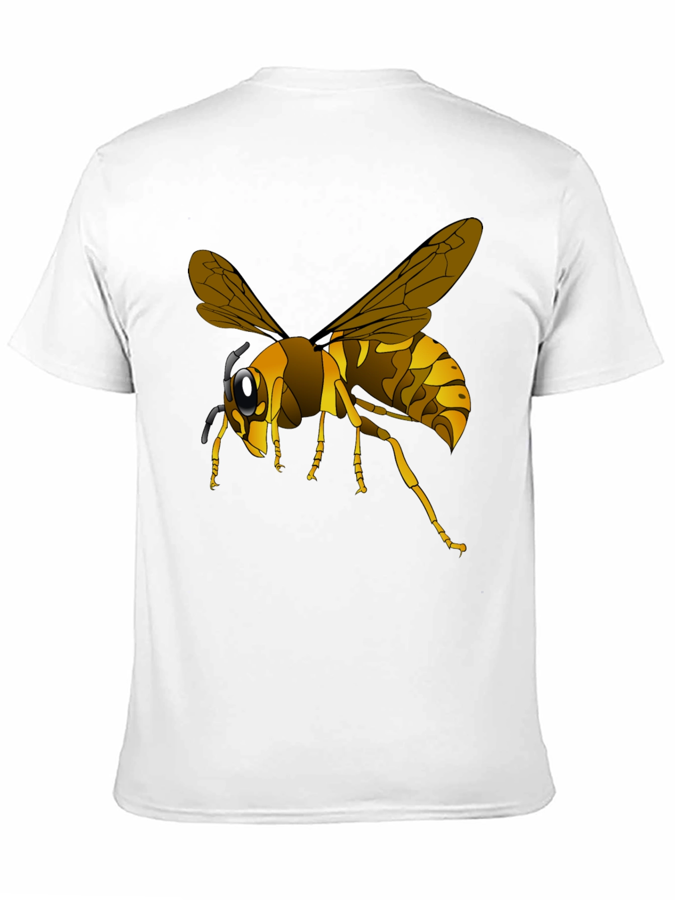 Wasp Graphic Black T-Shirt - Insect Lover Tee