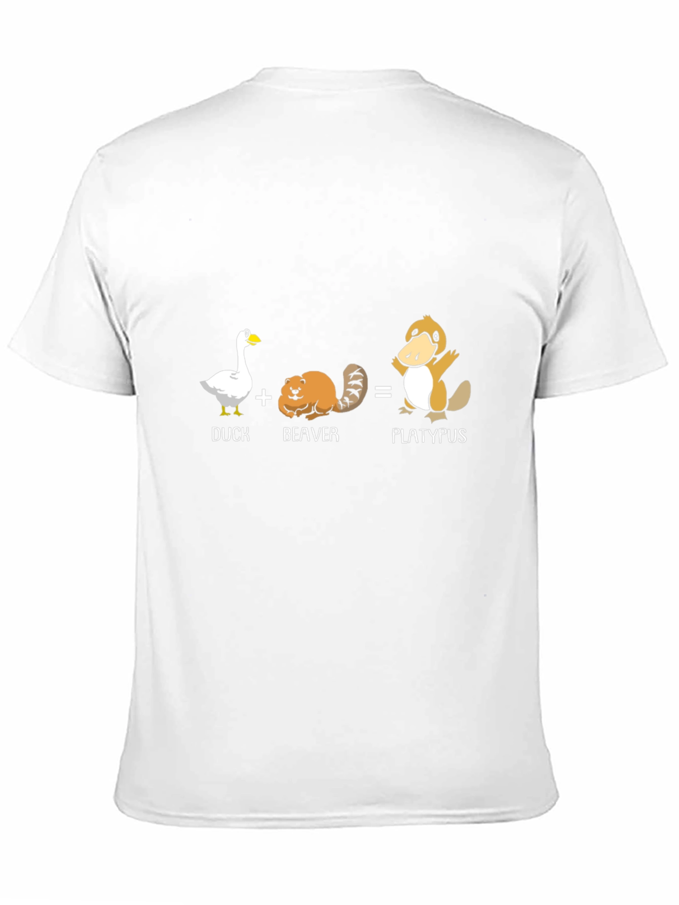 Duck Plus Beaver Equals Platypus Graphic T-Shirt