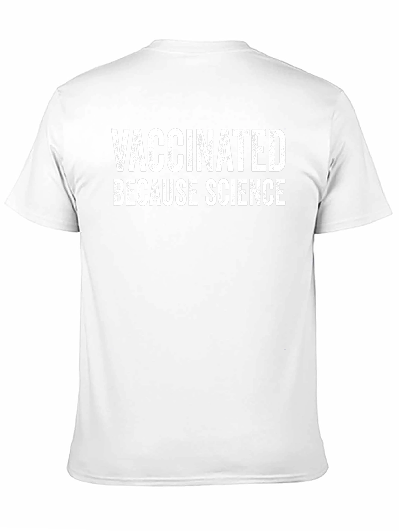 Vaccinated Because Science T-Shirt - Black