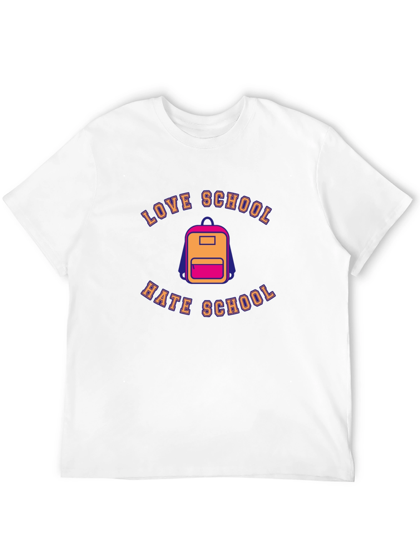 Love Hate School Backpack T-Shirt