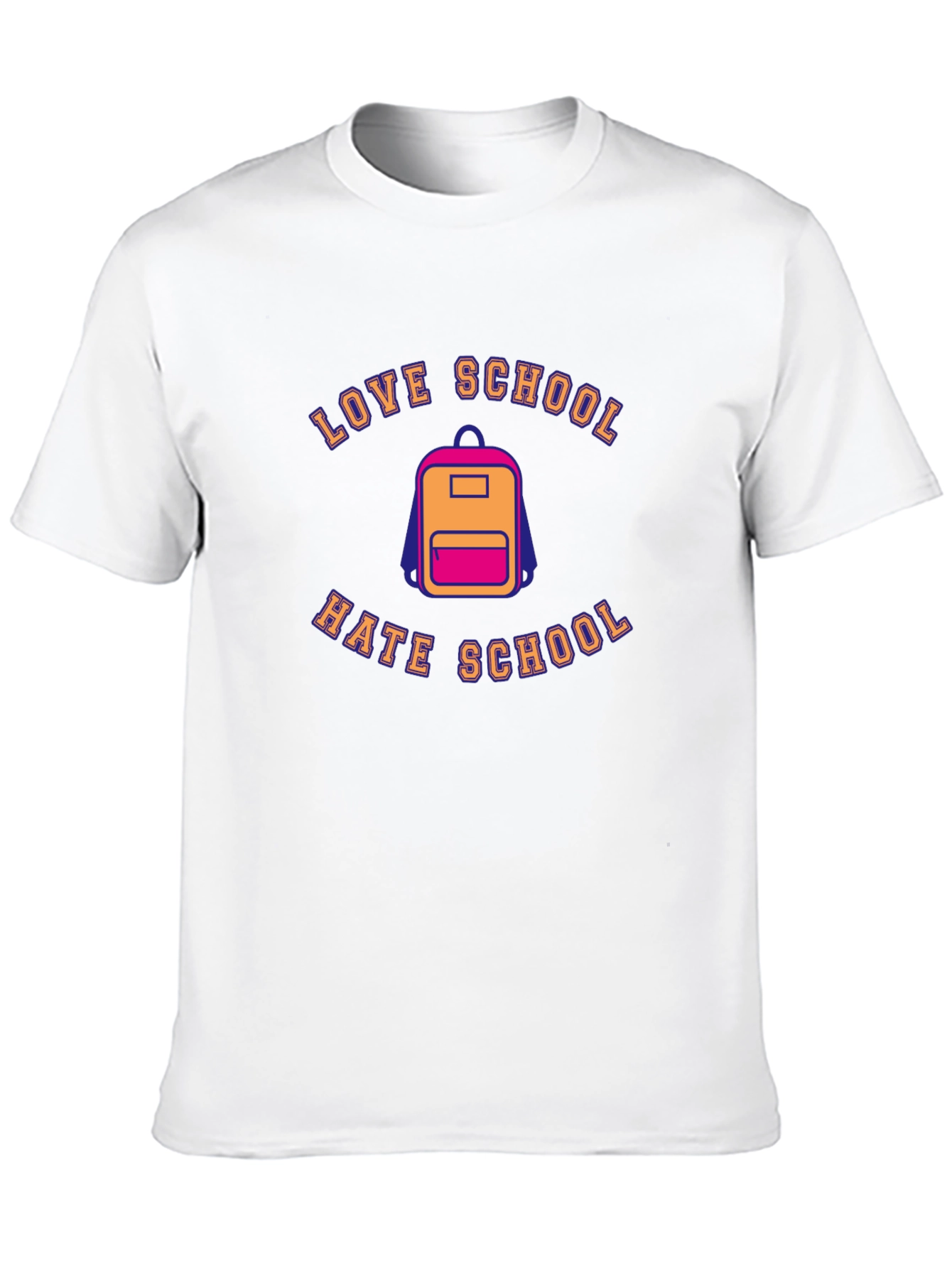 Love Hate School Backpack T-Shirt