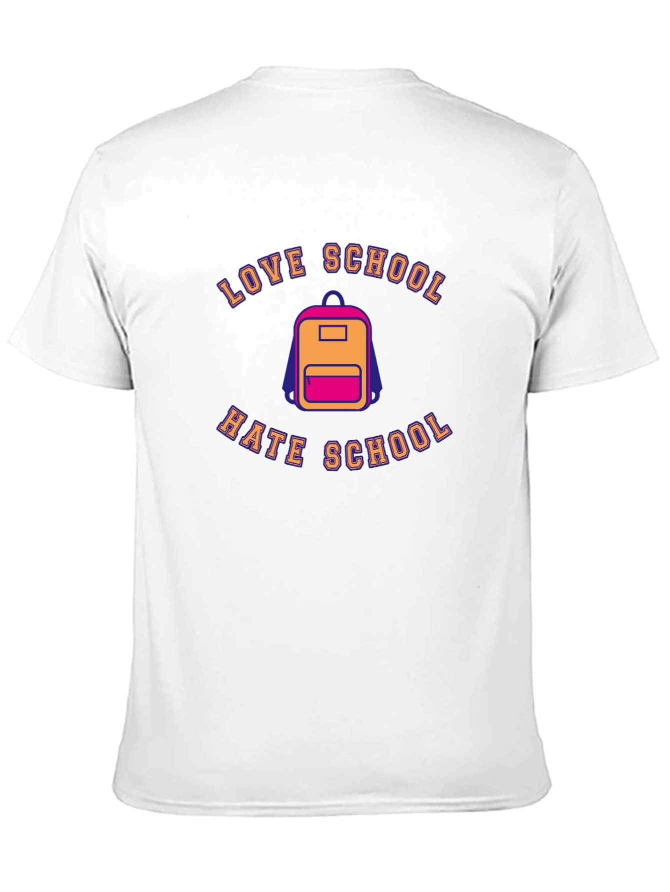 Love Hate School Backpack T-Shirt