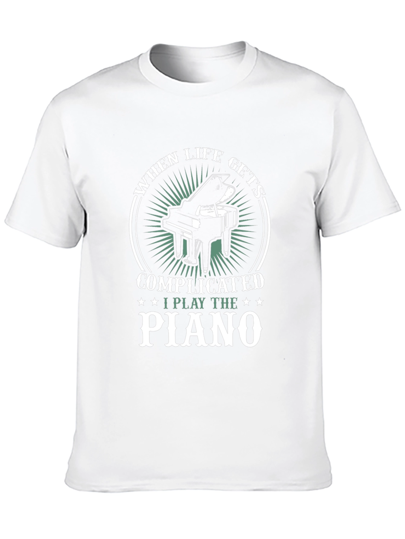 When Life Gets Complicated I Play Piano T-Shirt
