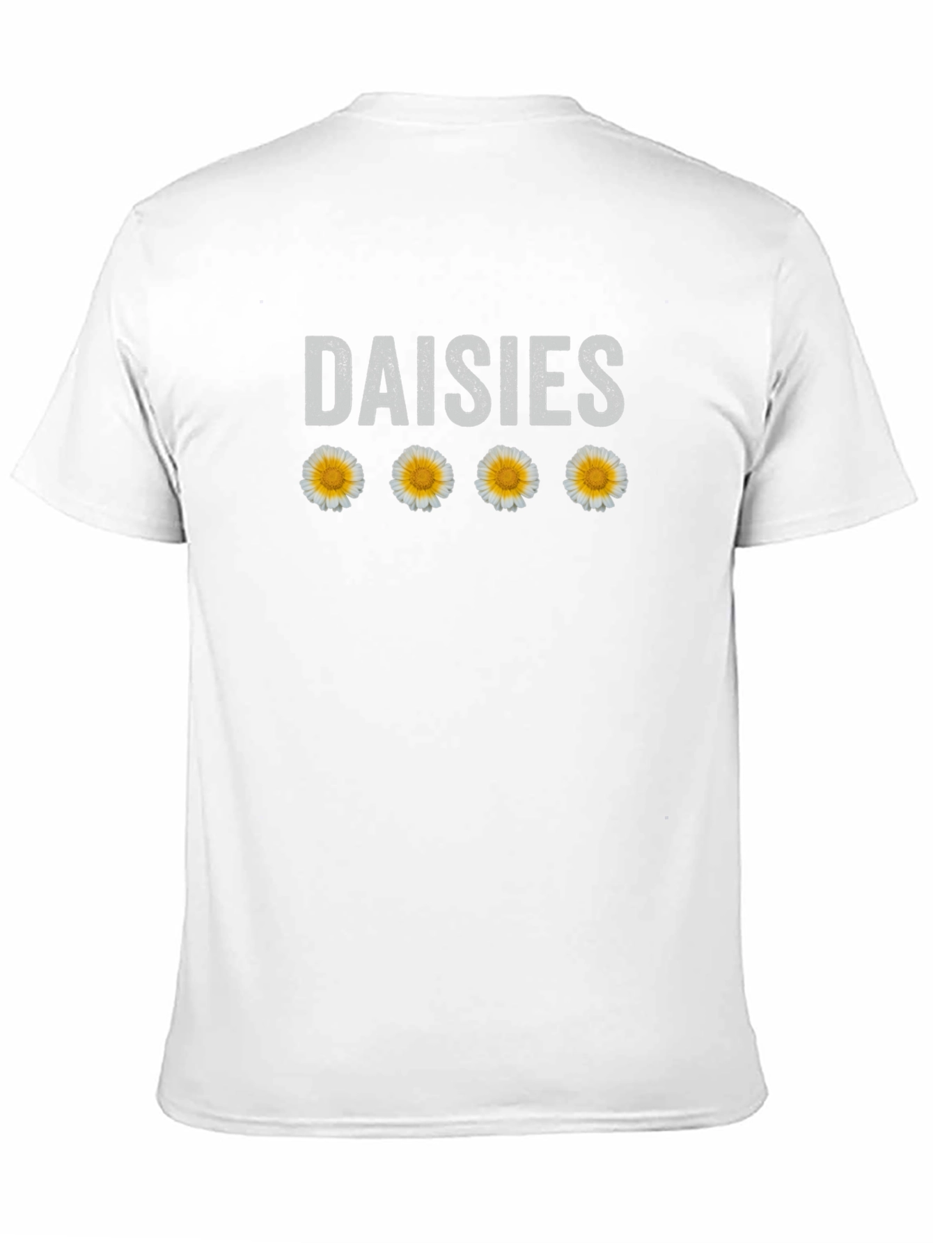 Daisies T-Shirt - Floral Graphic Tee - Black