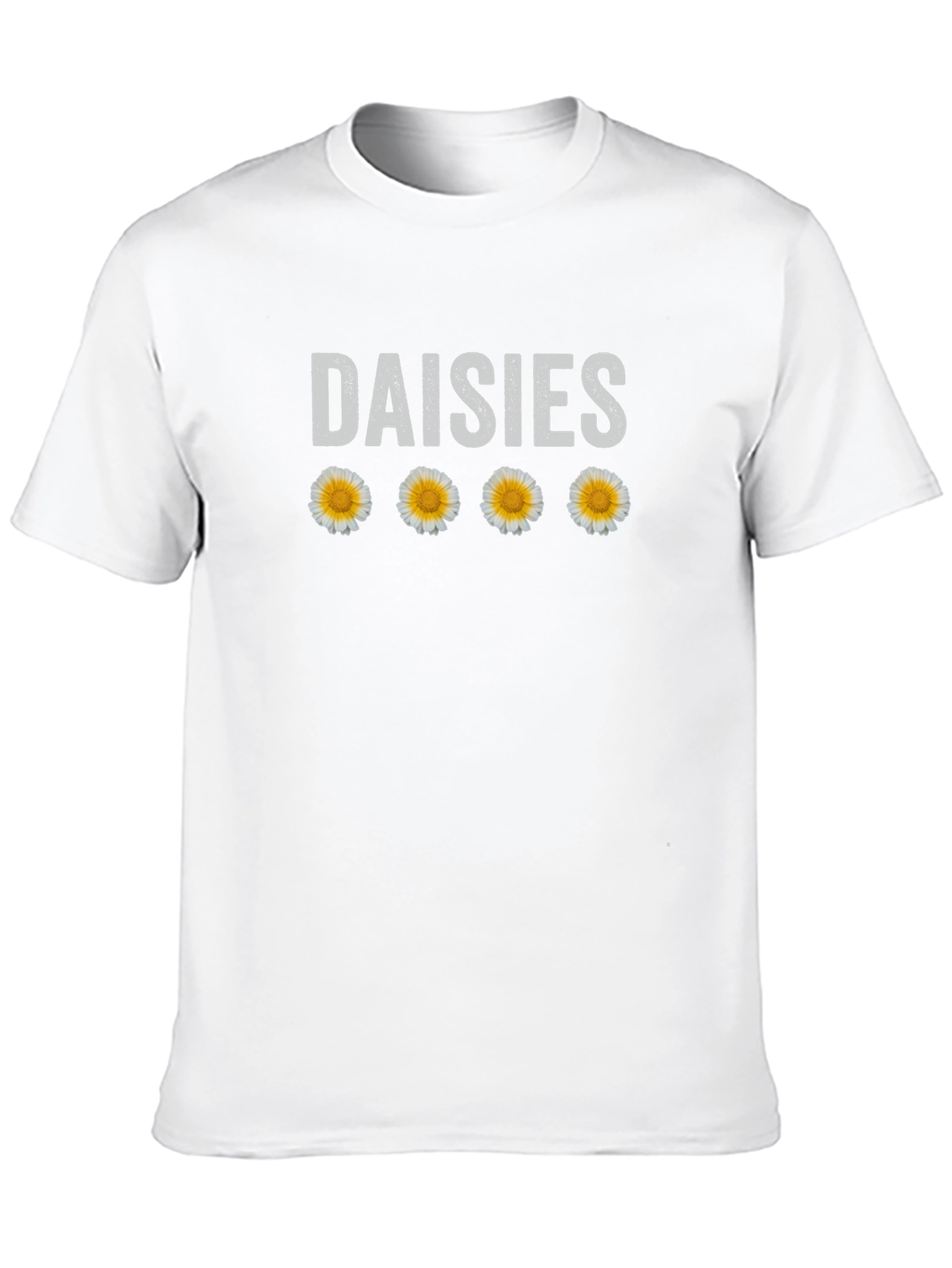 Daisies T-Shirt - Floral Graphic Tee - Black