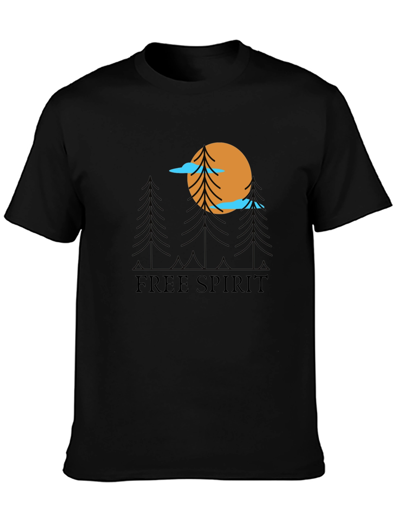 Free Spirit Graphic Tee - Nature Inspired T-Shirt