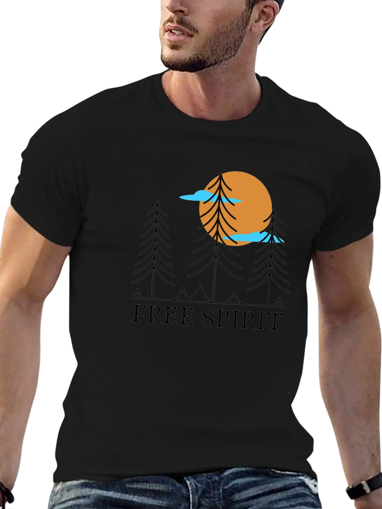 Free Spirit Graphic Tee - Nature Inspired T-Shirt