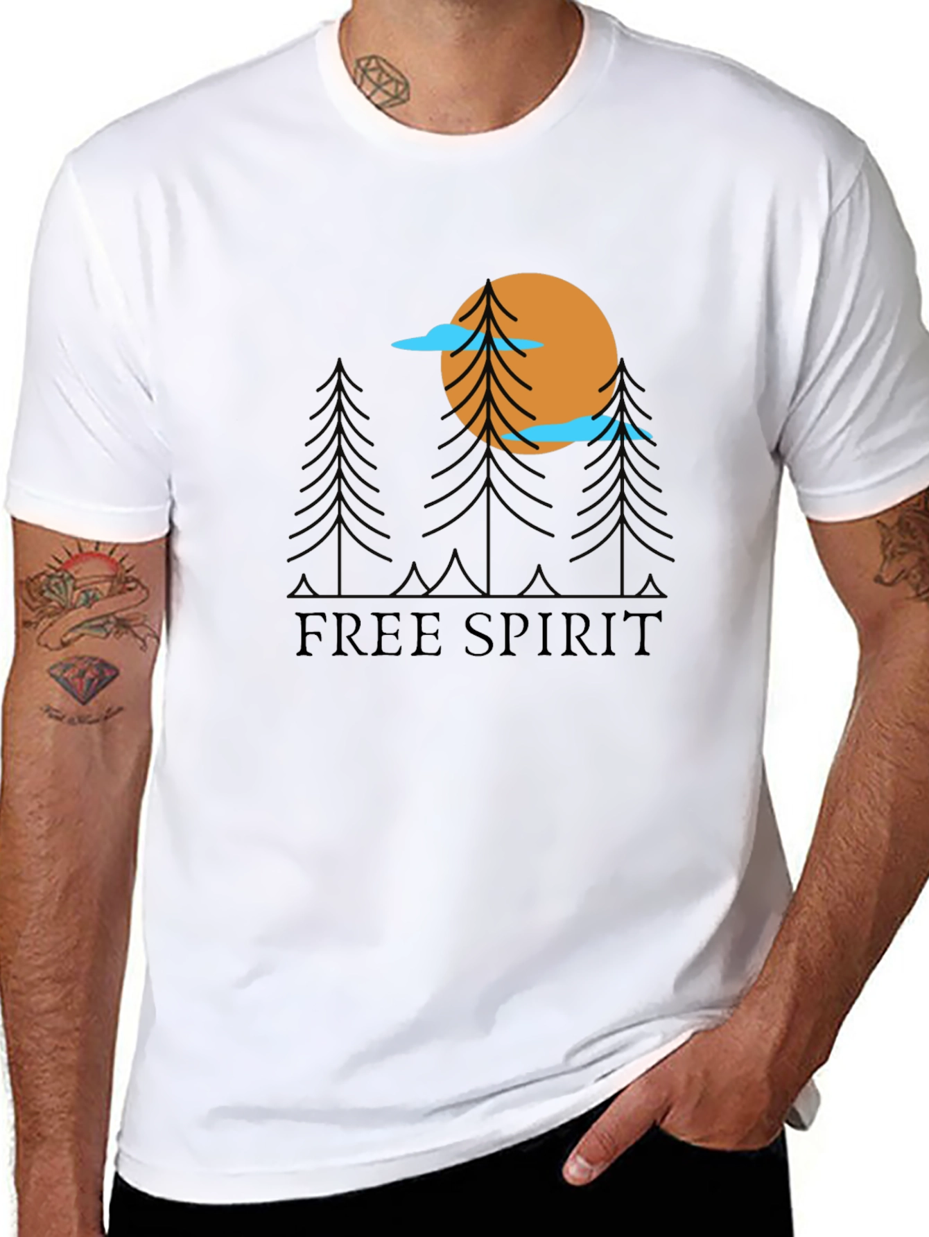 Free Spirit Graphic Tee - Nature Inspired T-Shirt
