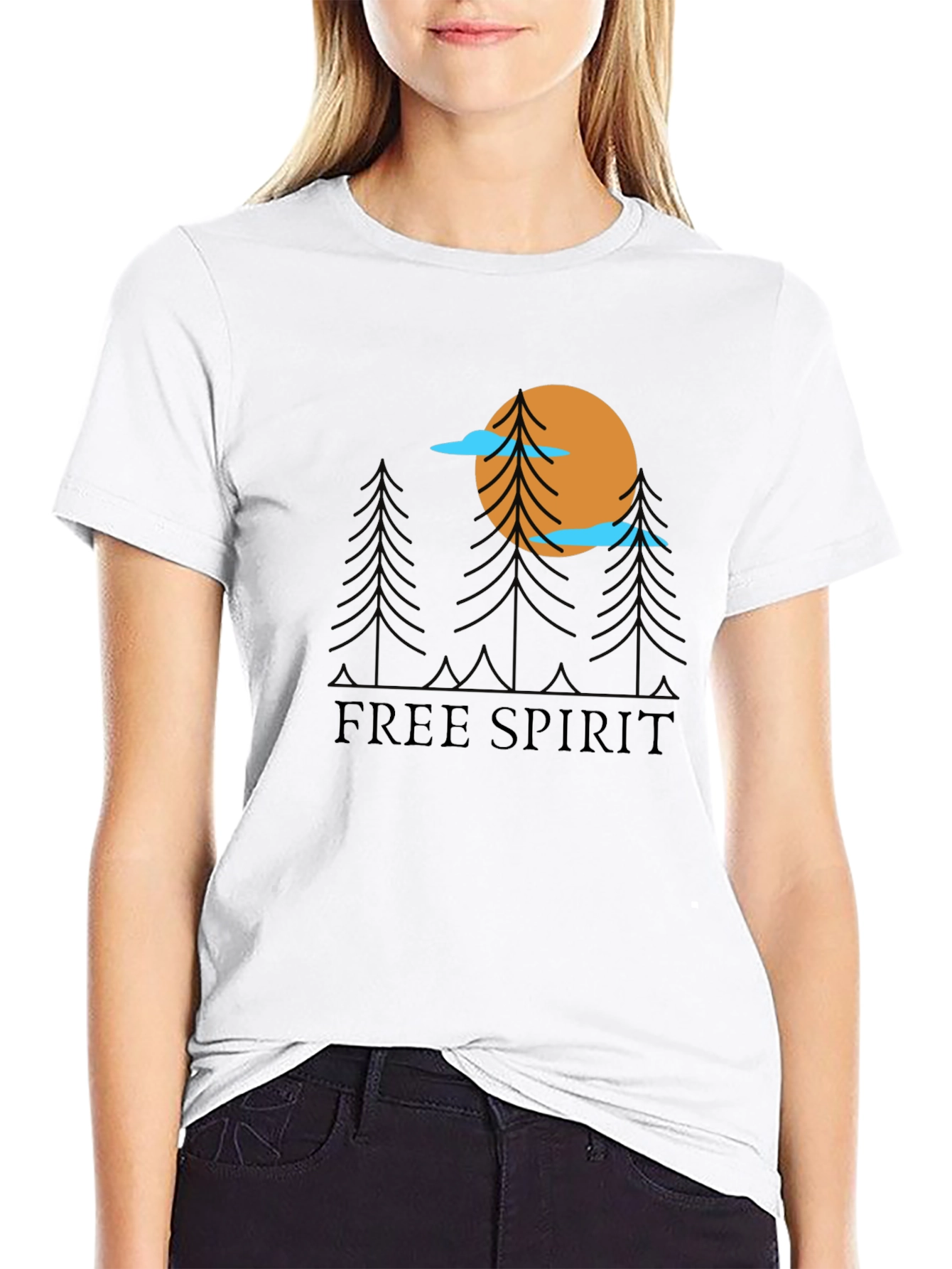 Free Spirit Graphic Tee - Nature Inspired T-Shirt
