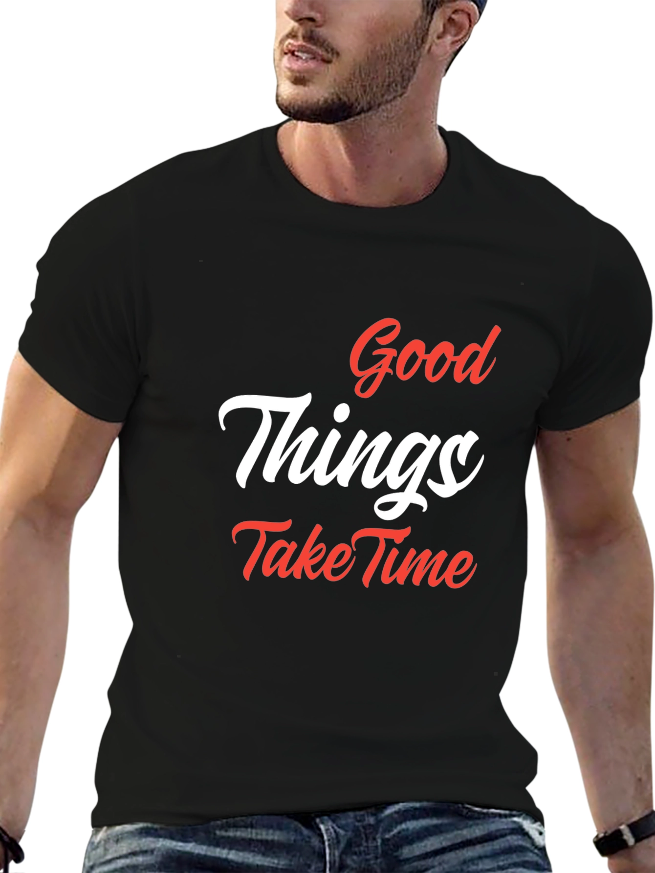 Good Things Take Time T-Shirt - Black