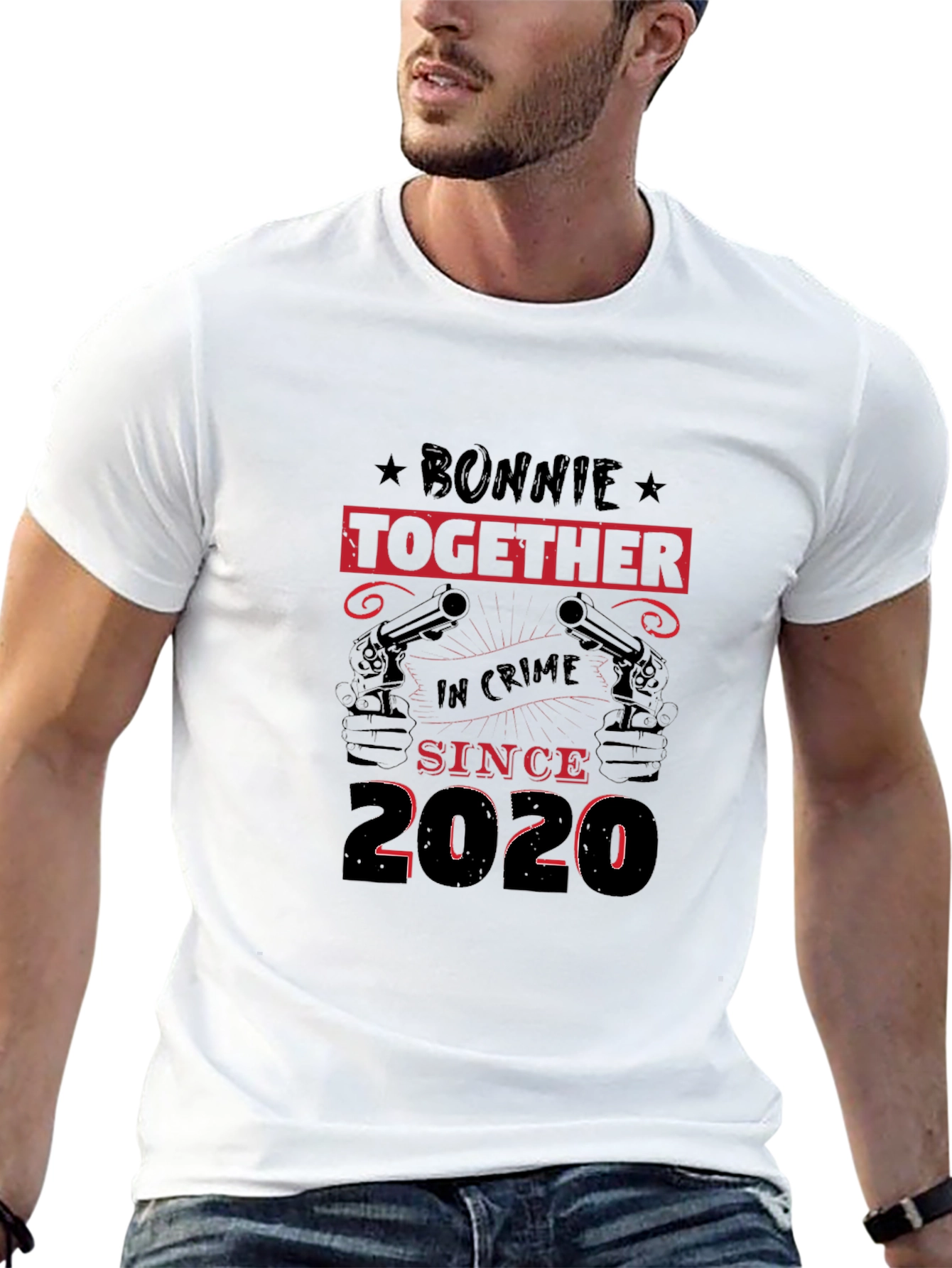 Bonnie & Clyde T-Shirt: Together In Crime Since 2020