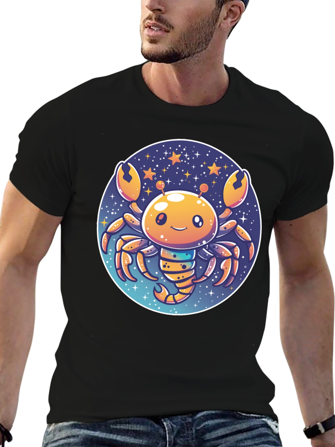 Cartoon Crab Zodiac T-Shirt