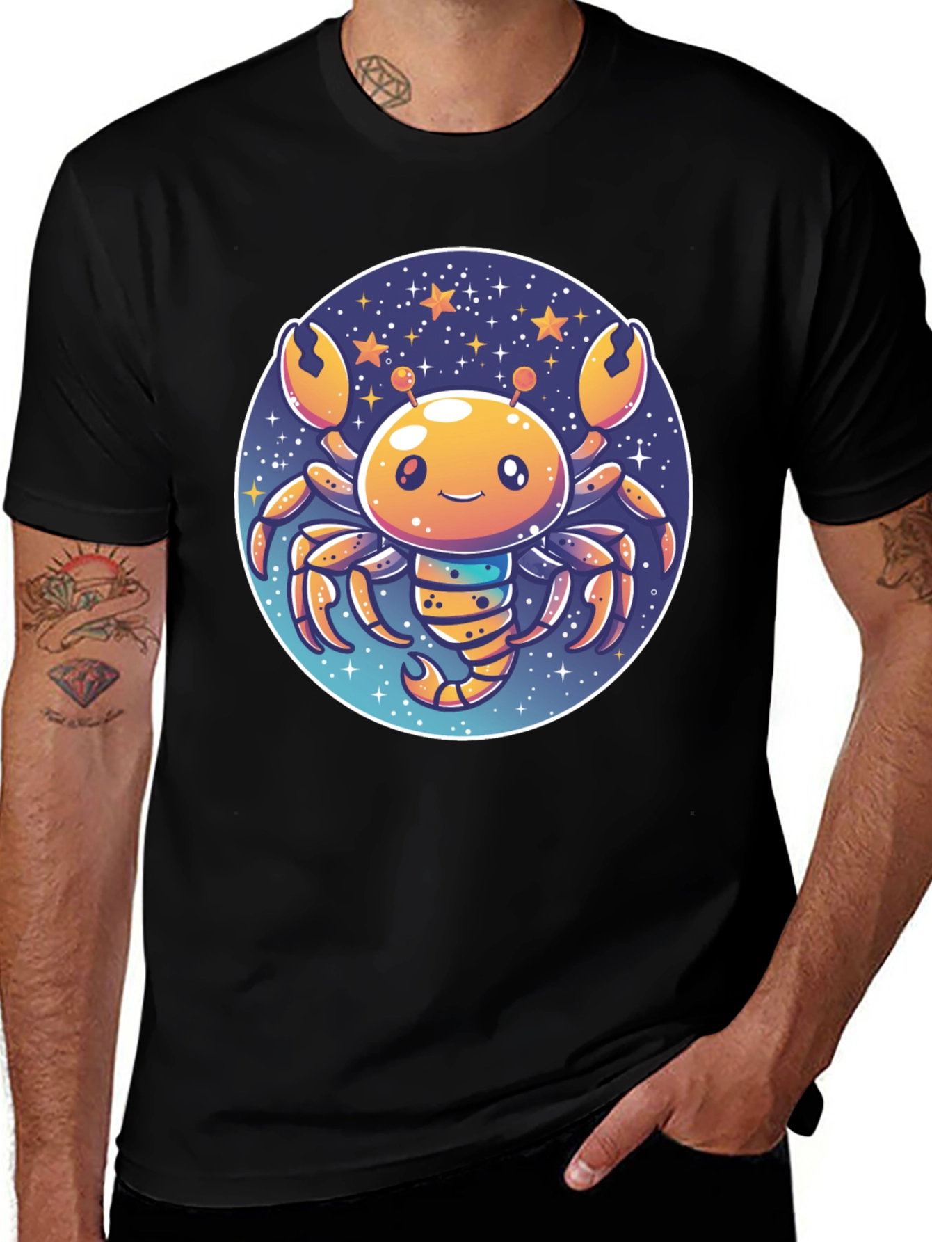 Cartoon Crab Zodiac T-Shirt