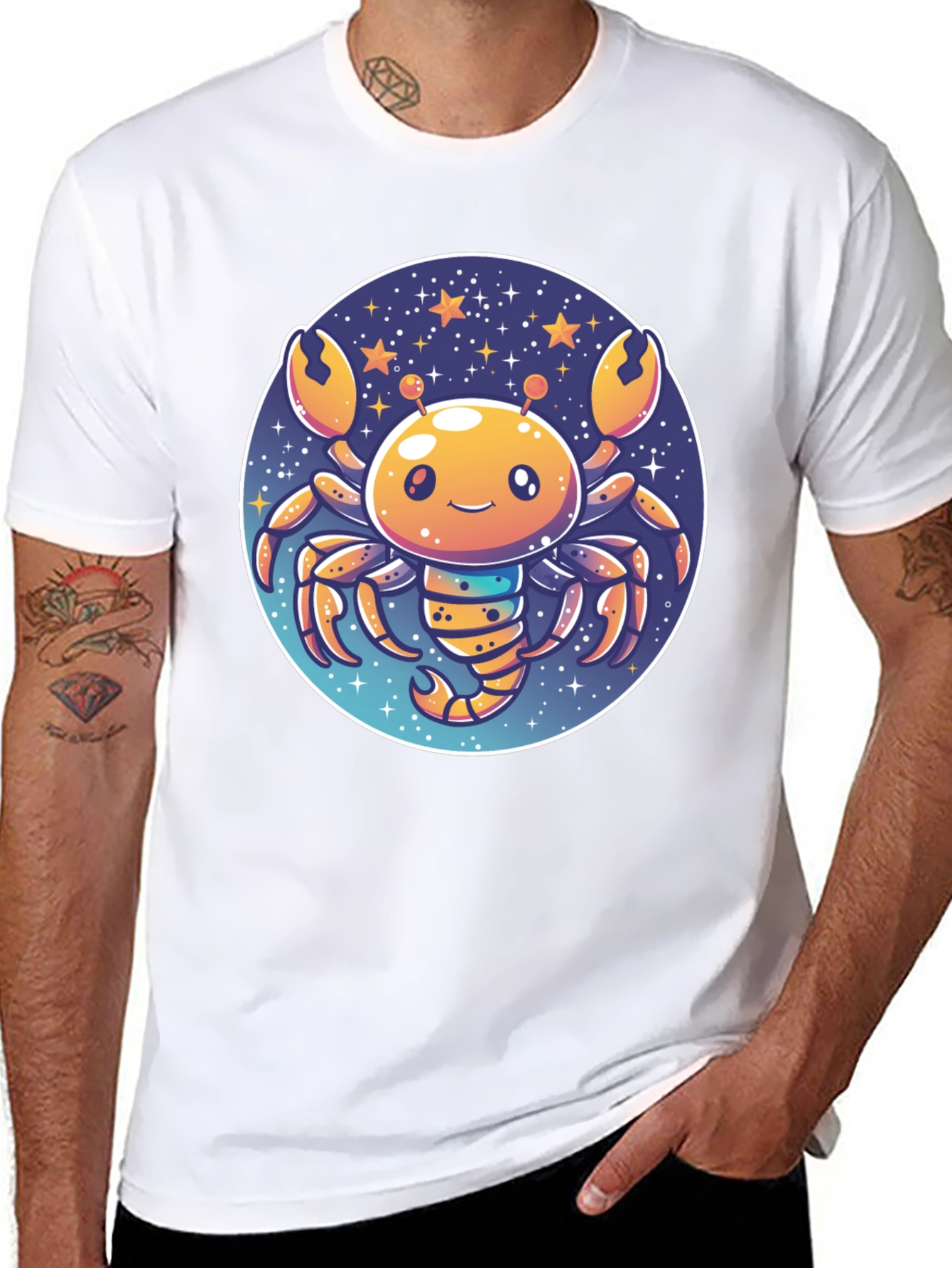 Cartoon Crab Zodiac T-Shirt
