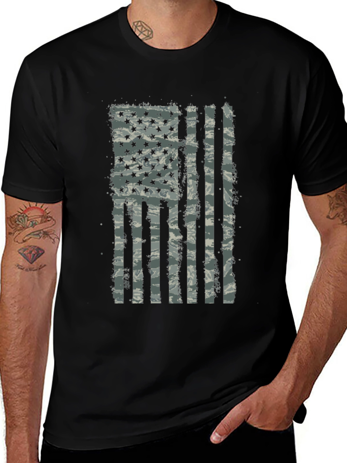 American Flag Camo T-Shirt