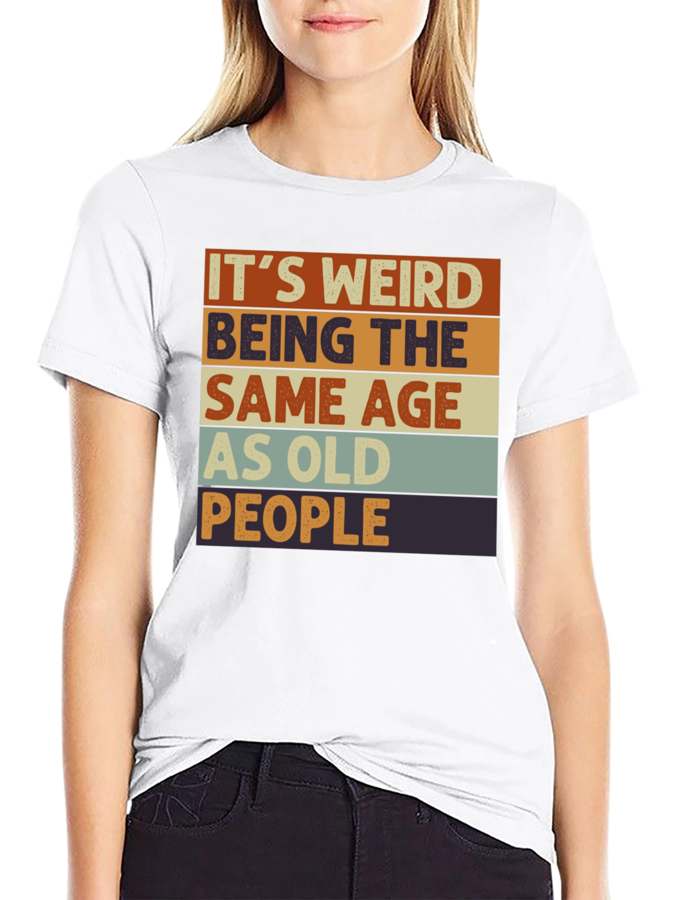 Funny Retro Its Weird Being Old T-Shirt