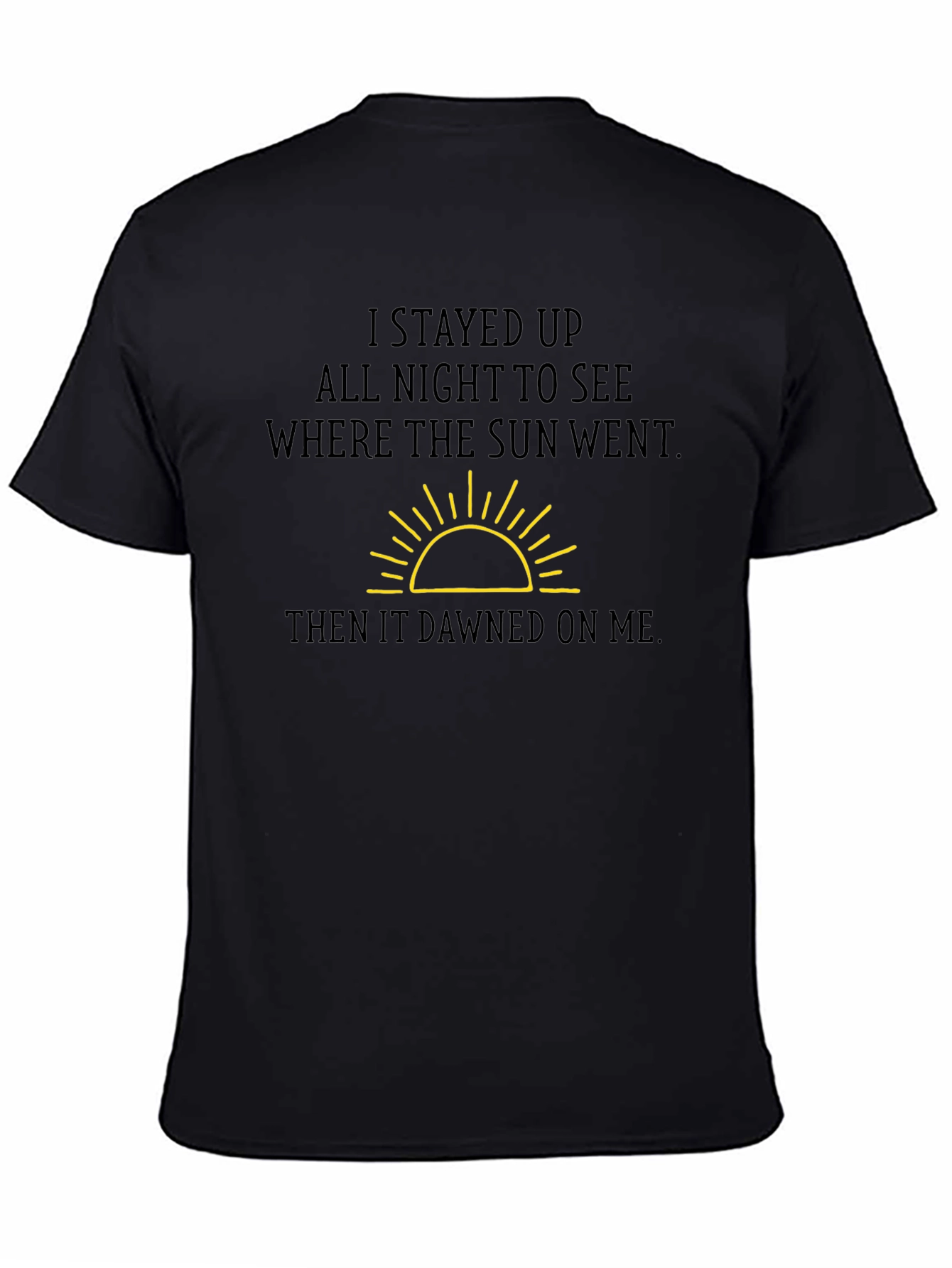 Humorous Sun Graphic T-Shirt