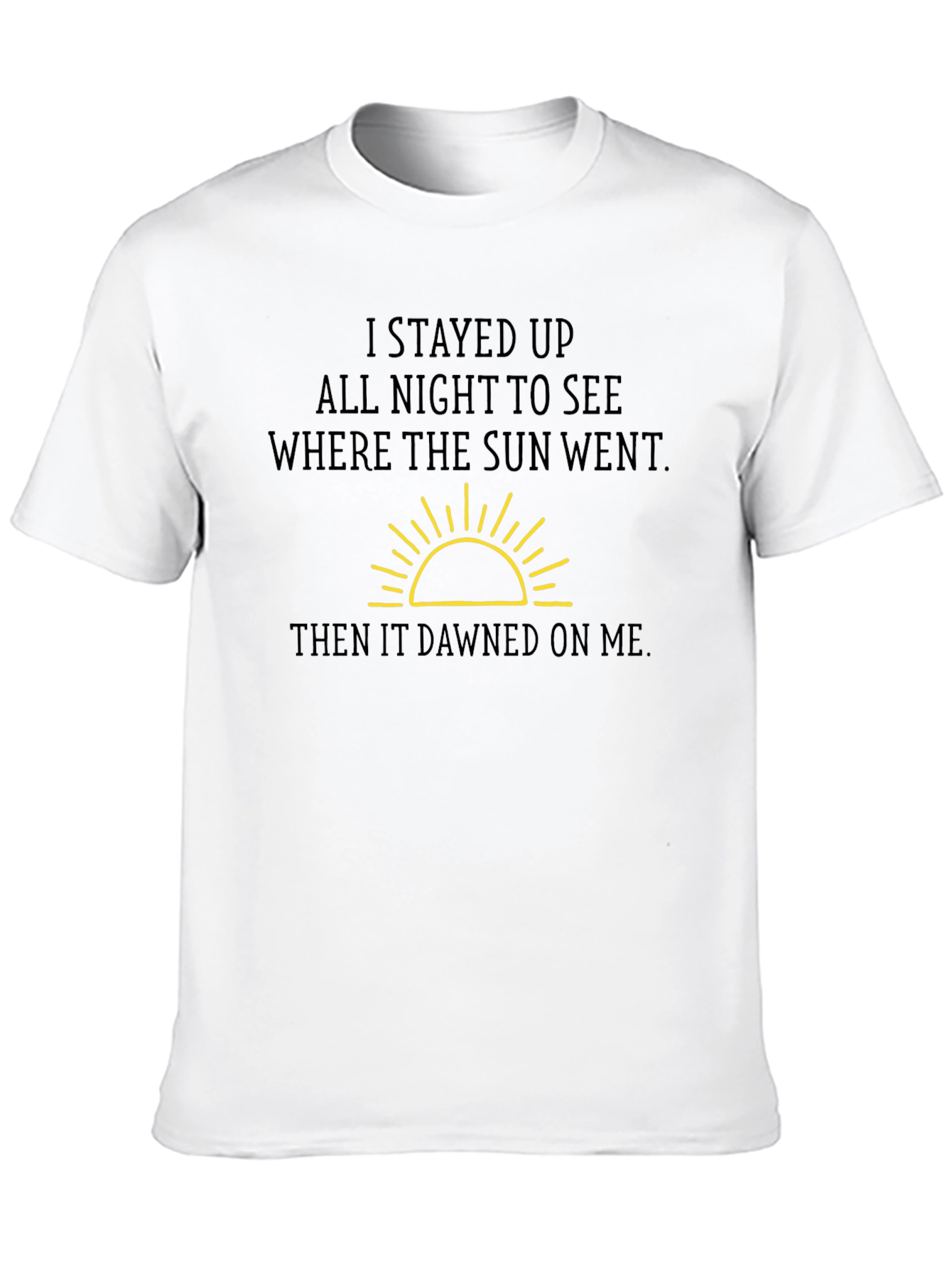 Humorous Sun Graphic T-Shirt