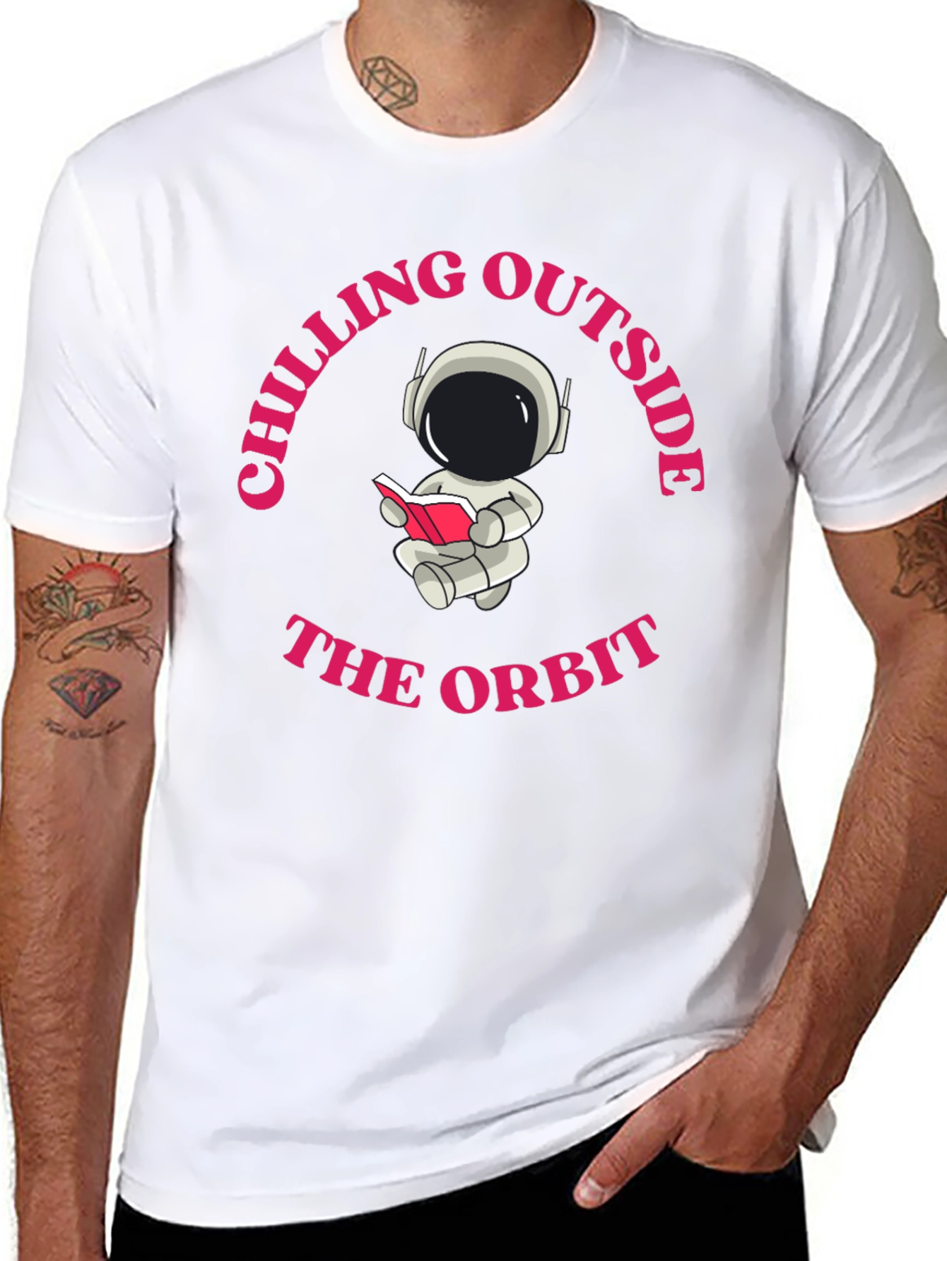 Chilling Outside the Orbit Graphic Tee